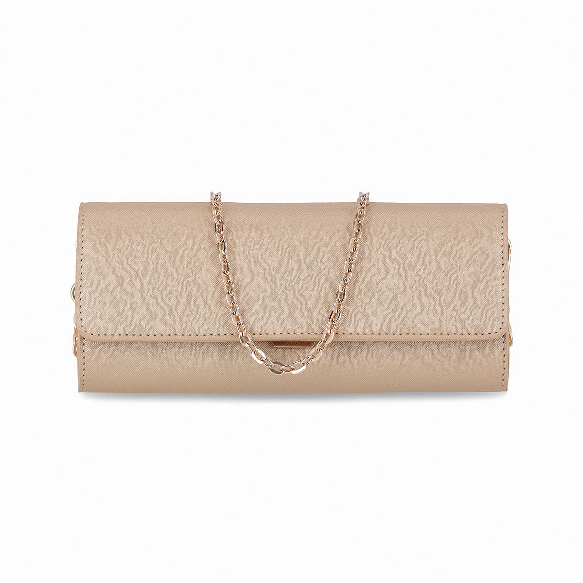 Bolsa Leila Clutch Pequena Dourado