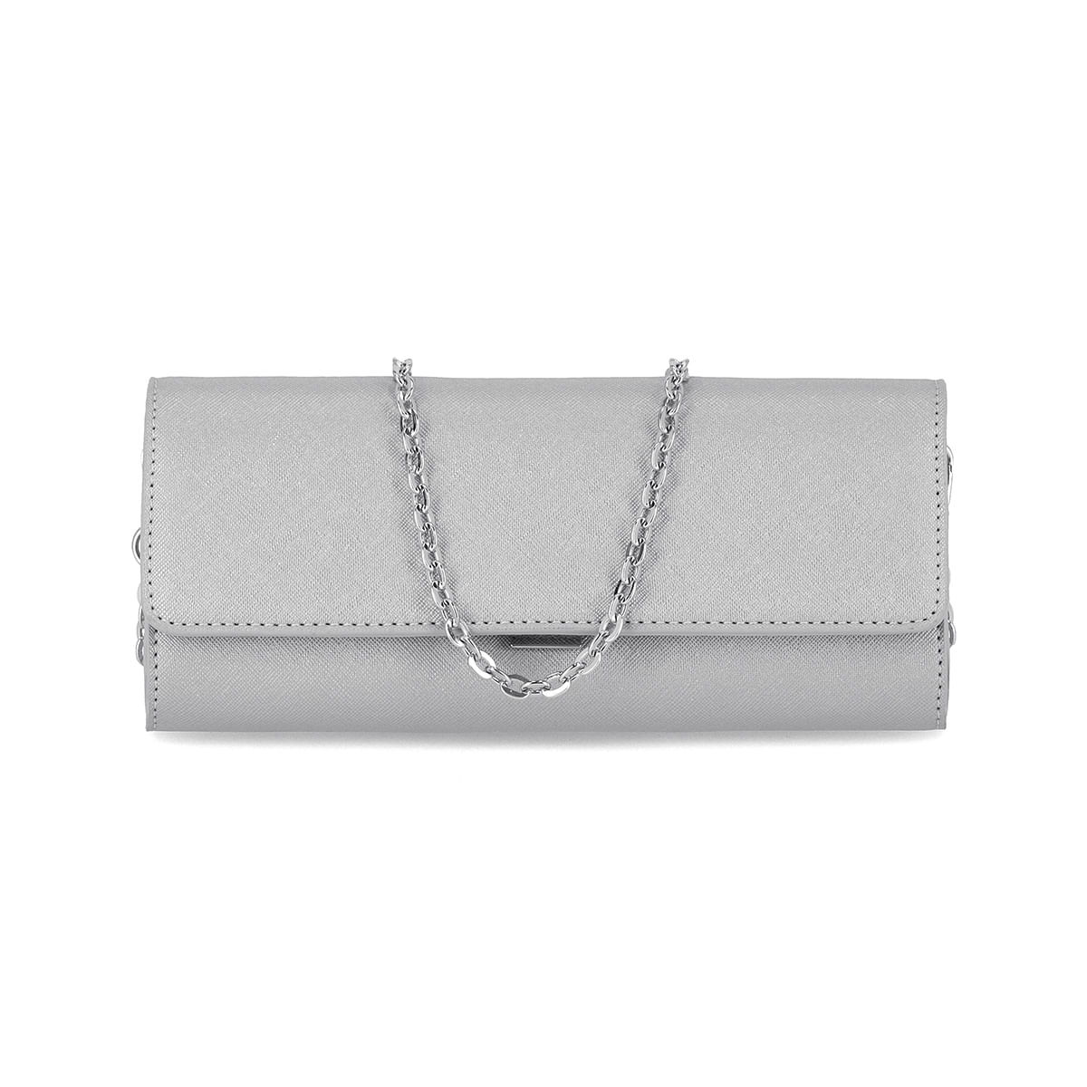Bolsa Leila Clutch Pequena Prata