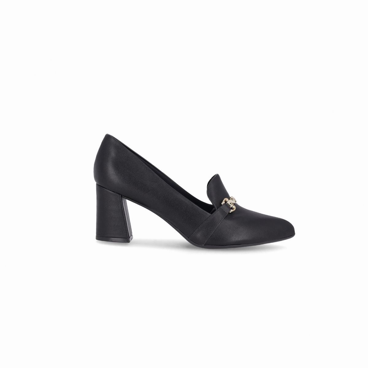 Loafer Luiza Salto Alto Preto