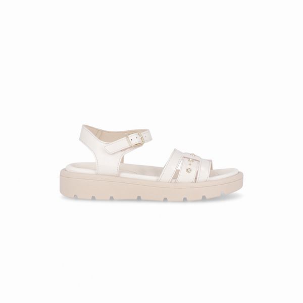 Sandália Gabriela Anabela Baixo Off White 35