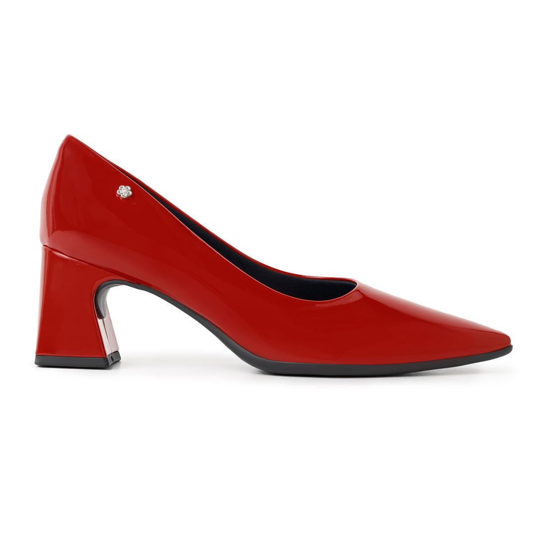 Scarpin Smurfs Salto Alto Vermelho
