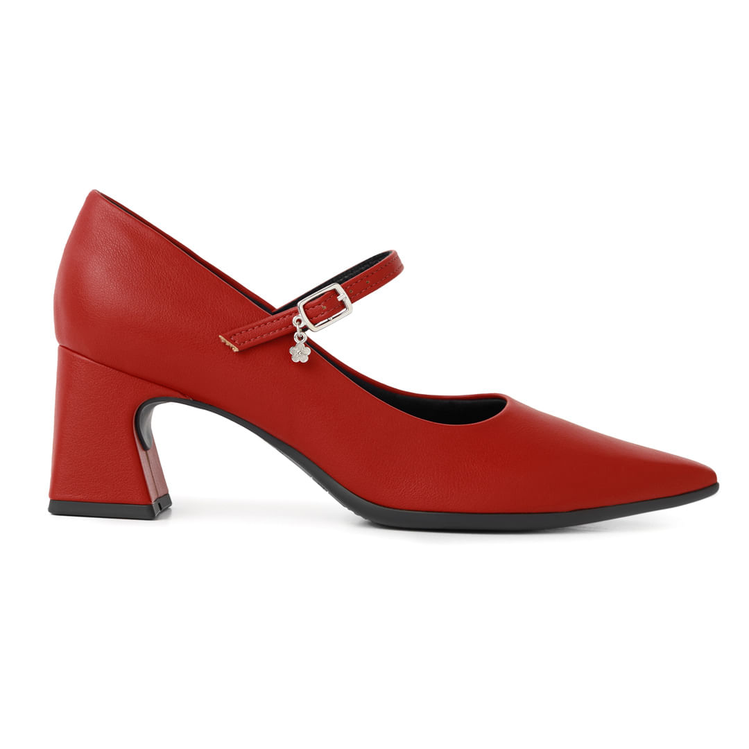 Scarpin Boneca Smurfs Salto Alto Vermelho