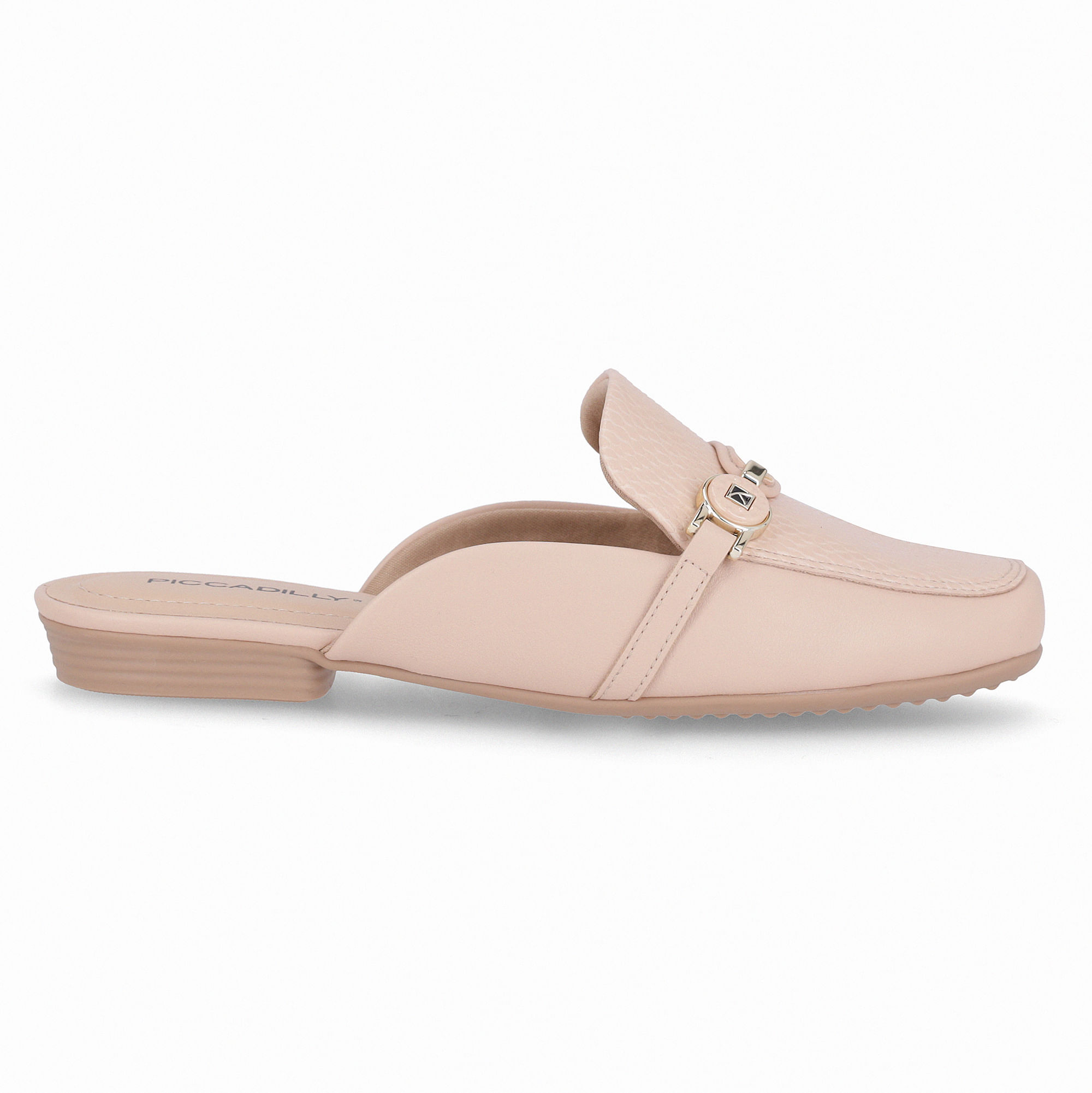 Mule Raquel Salto Baixo Rose