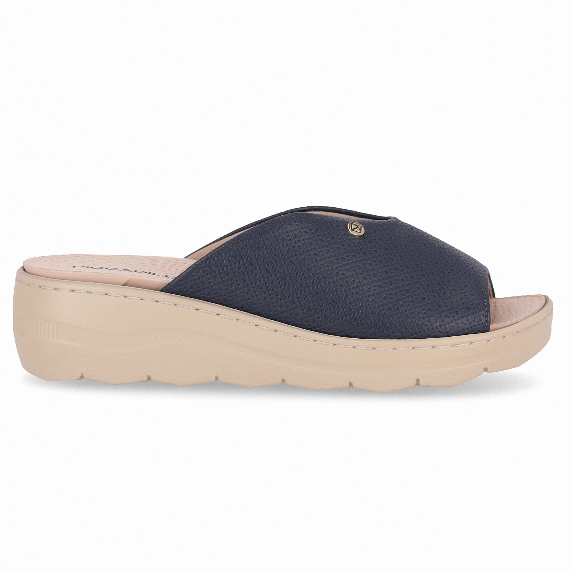 Tamanco Spa Anabela Médio Navy