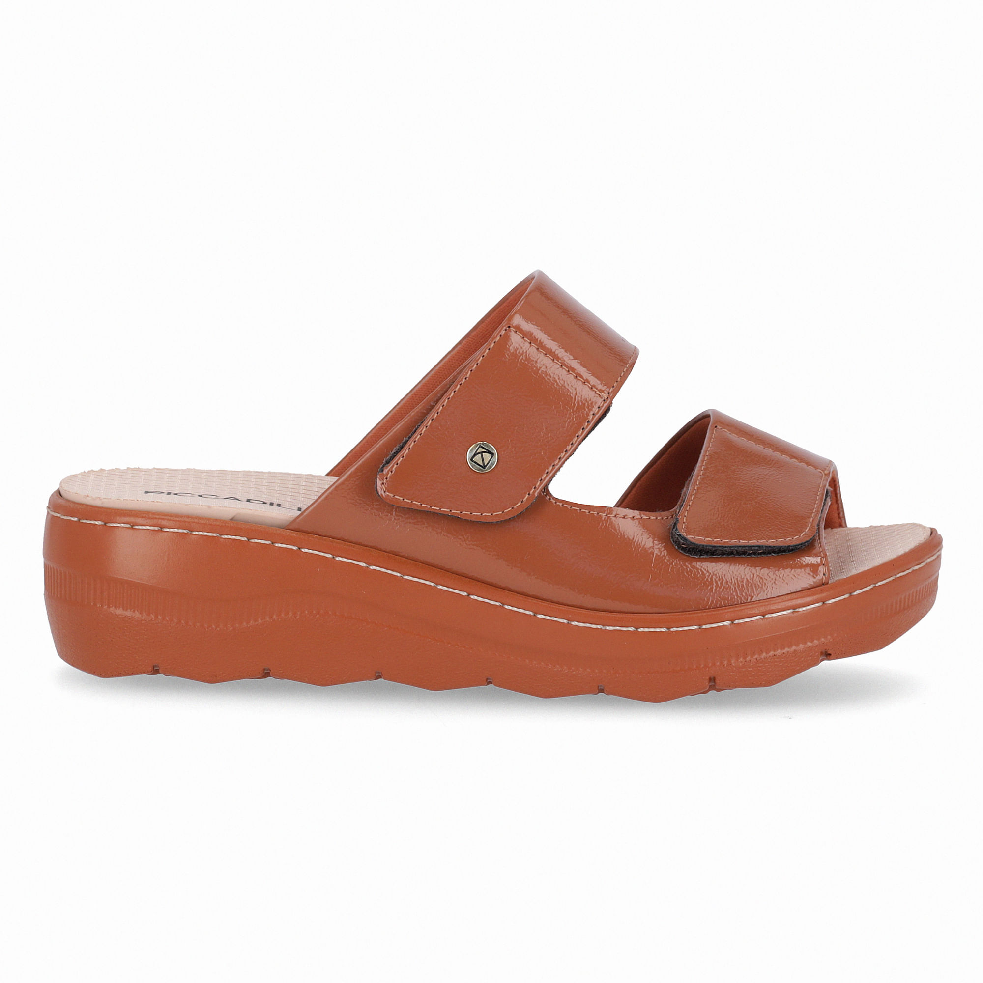 Tamanco Spa Anabela Médio Ocre