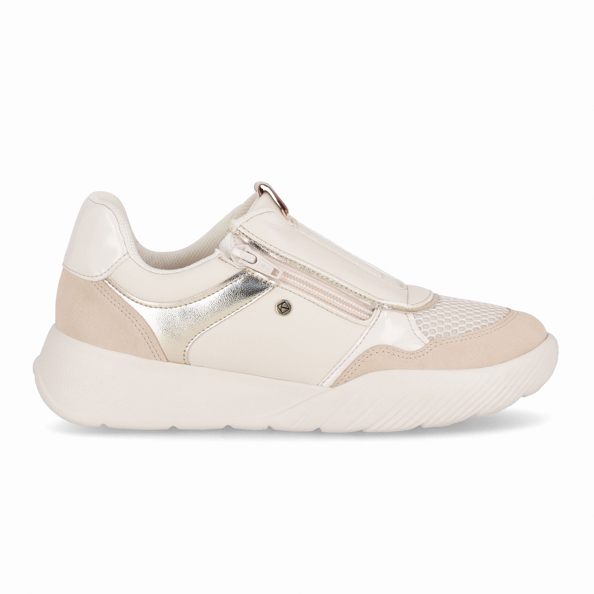Tênis Fascite Médio Off White com Brule