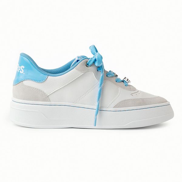 Tênis Smurfs Médio Branco Neve com Azul 38