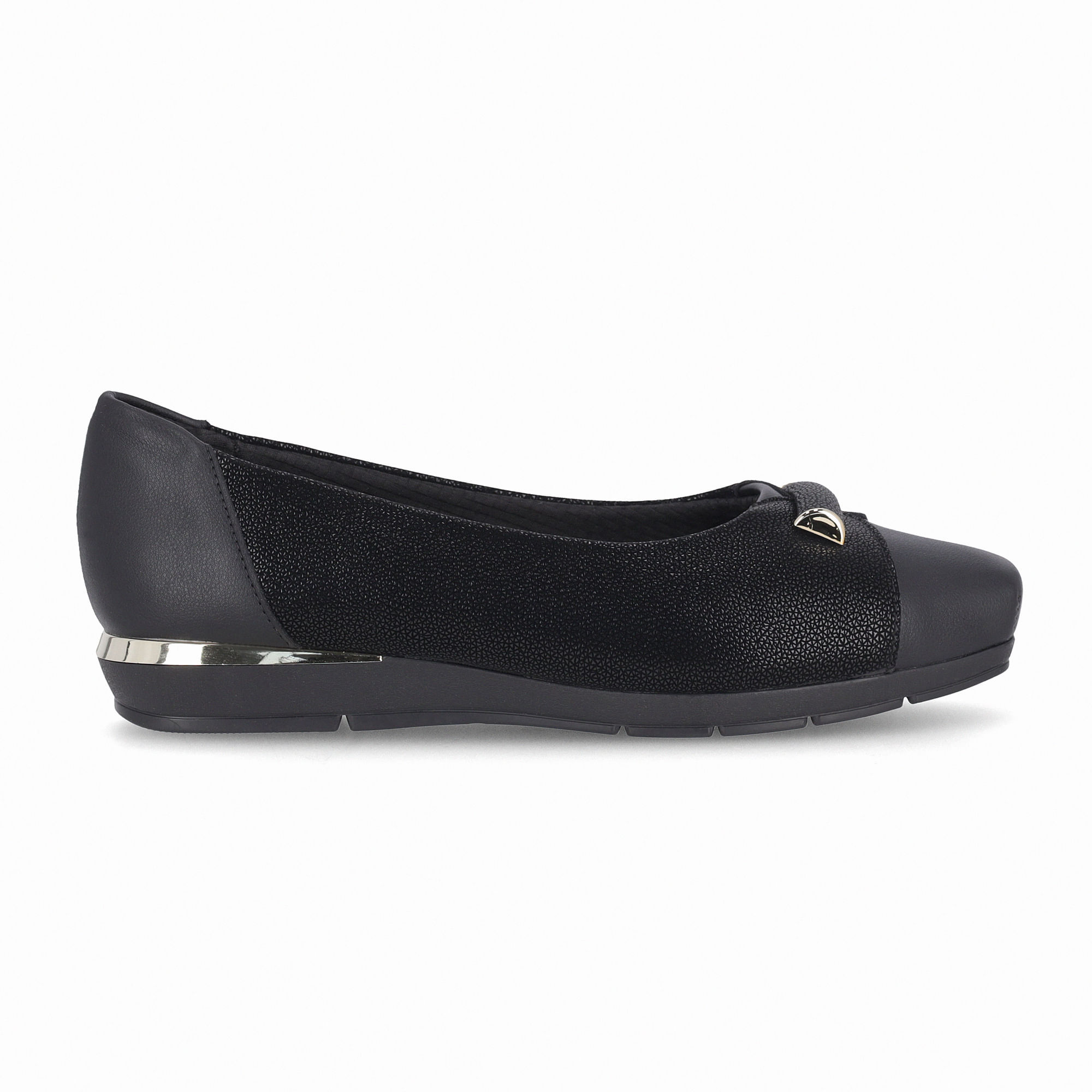 PICCADILLY MAXI - Sapatilha Fernanda Salto Baixo Preto