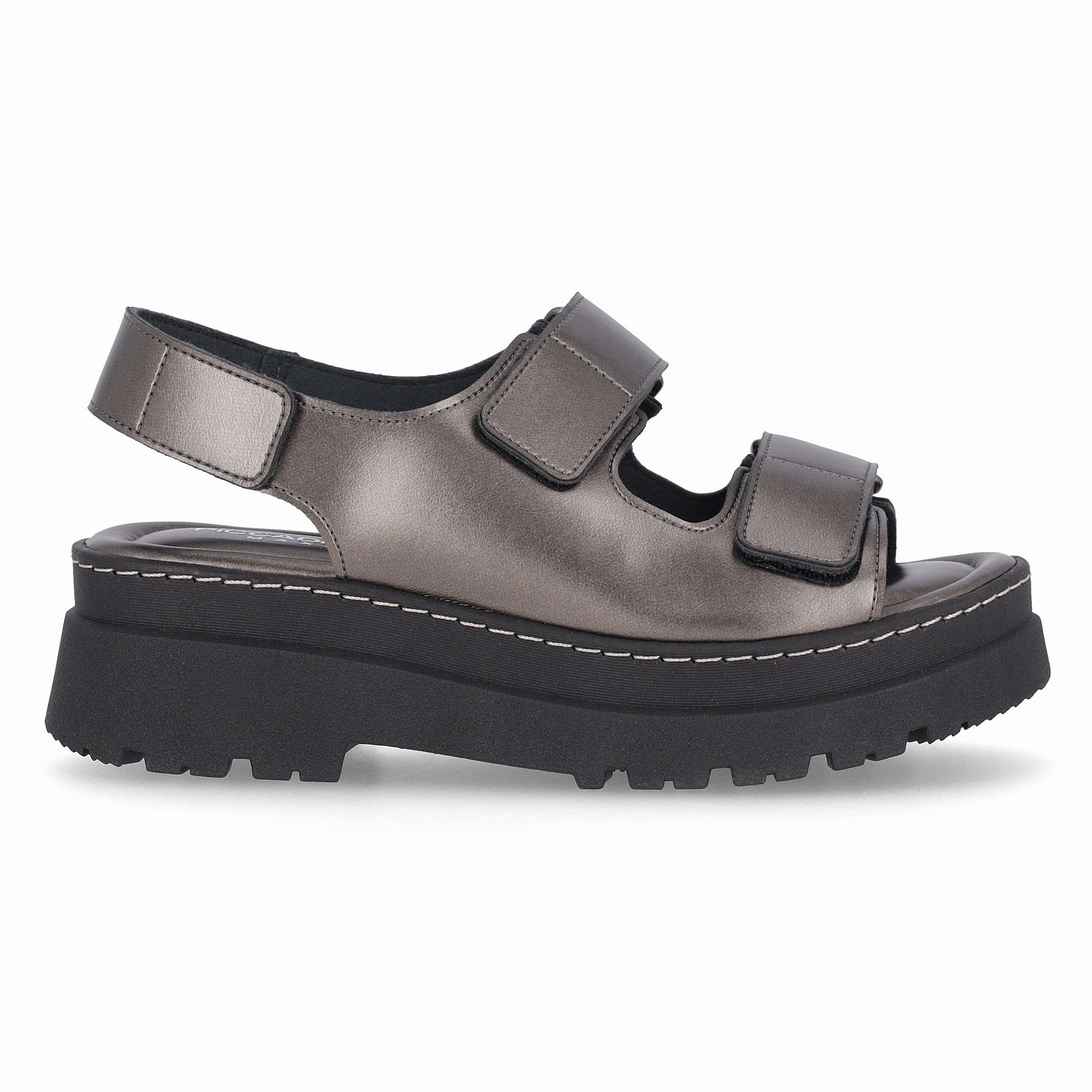 PICCADILLY MAXI - Sandália Salto Médio Pewter