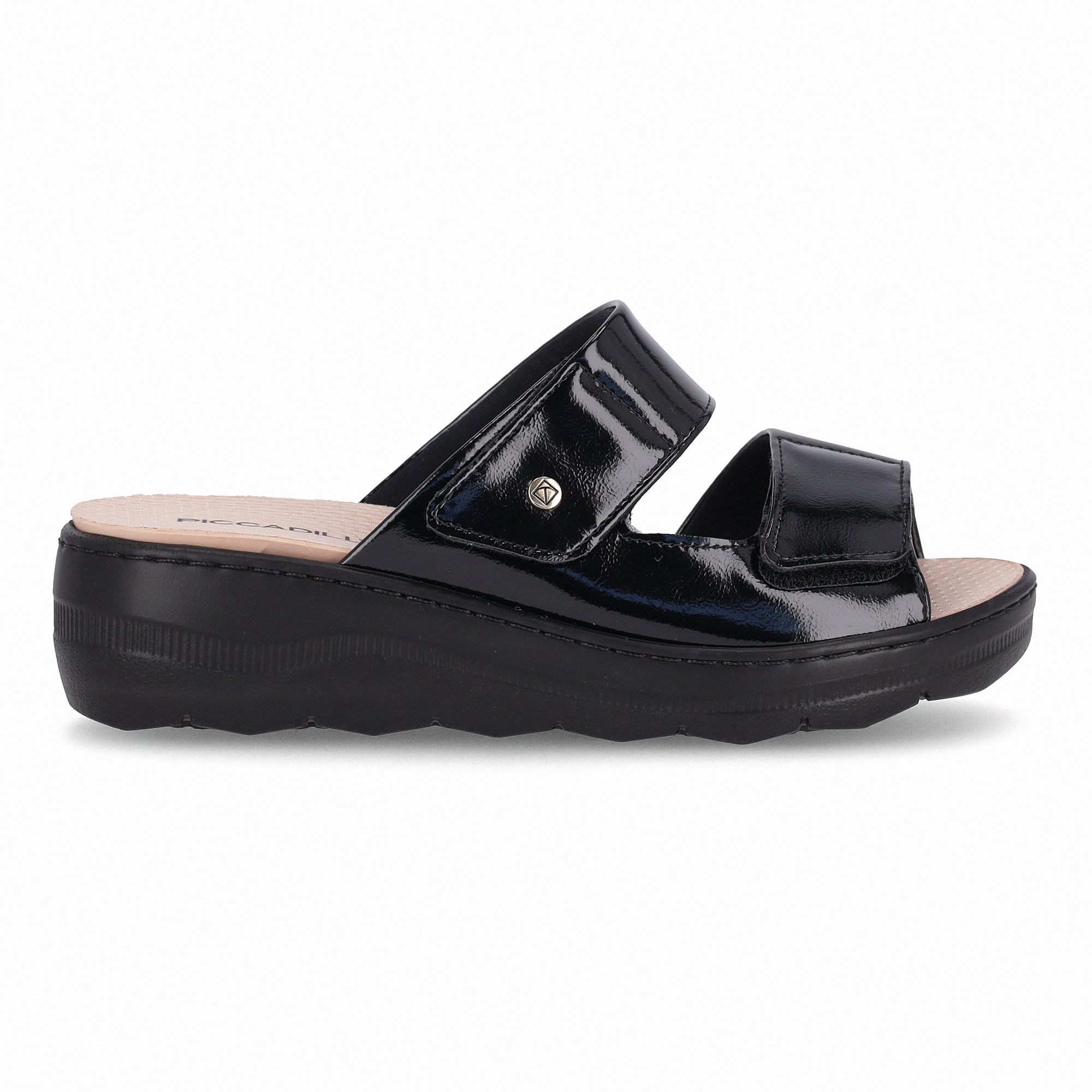 Tamanco Spa Anabela Médio Preto