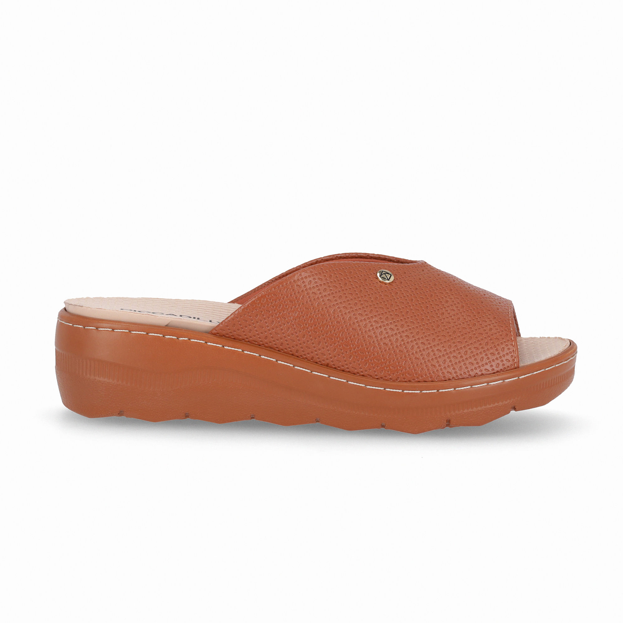 Tamanco Spa Anabela Médio Ocre