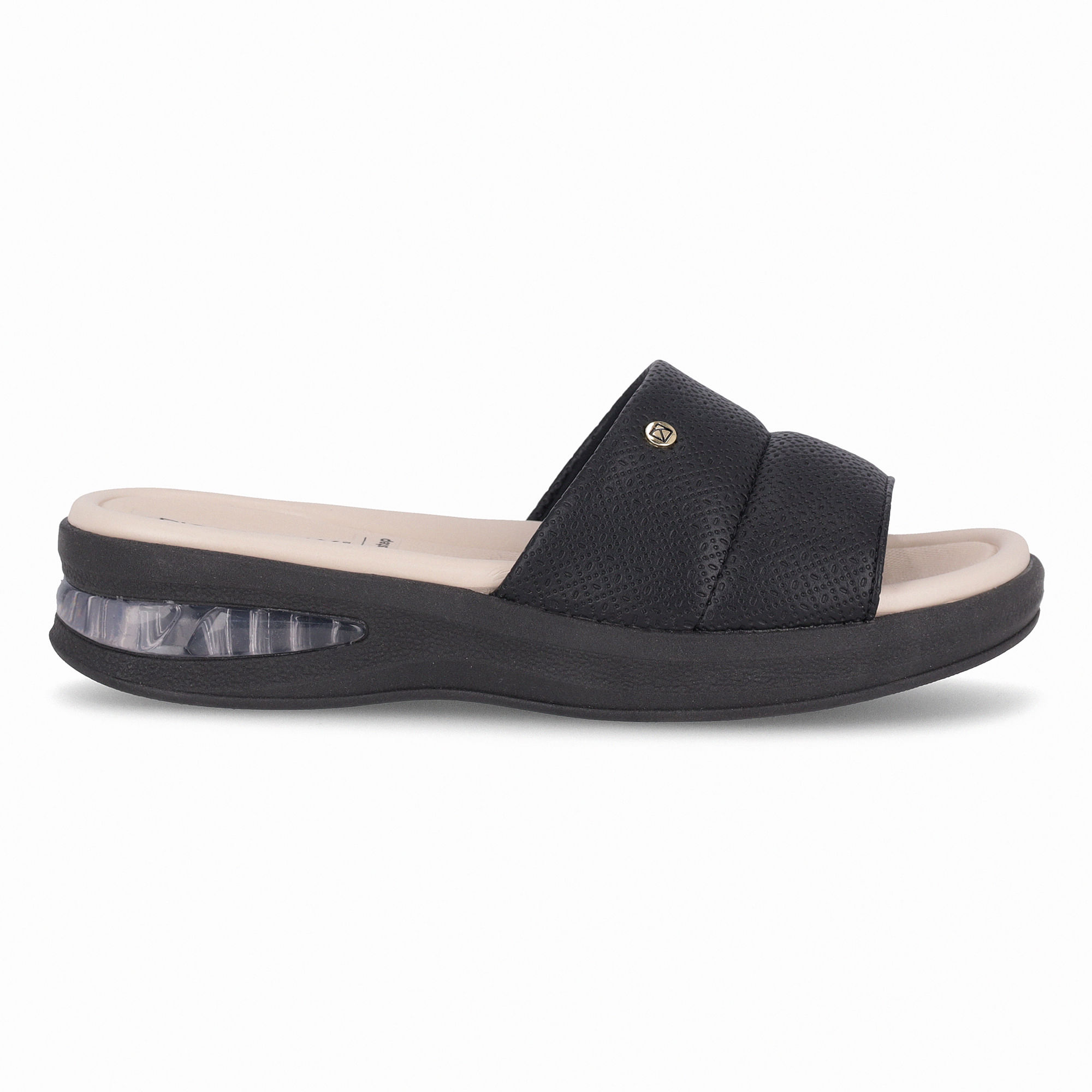 Tamanco SoftStep Anabela Médio Preto