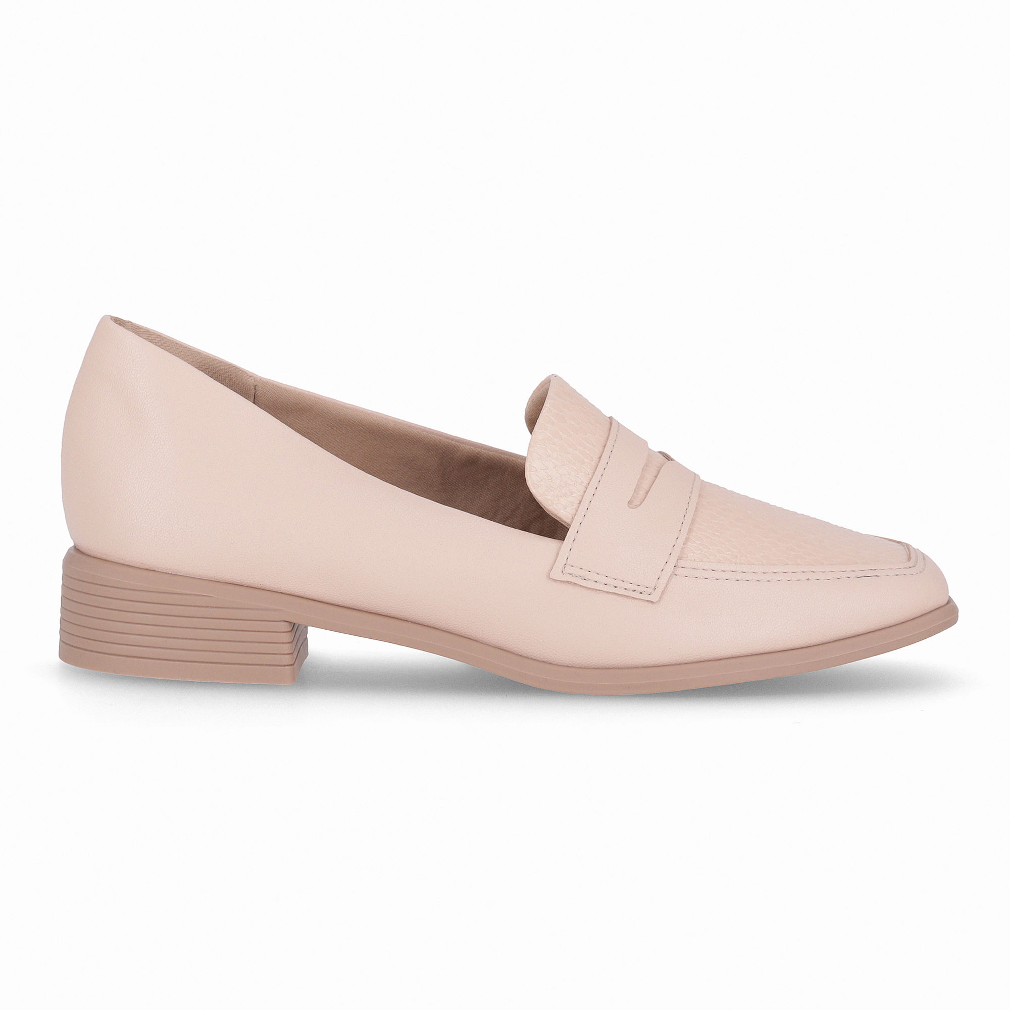 Loafer Giovanna Salto Baixo Rose