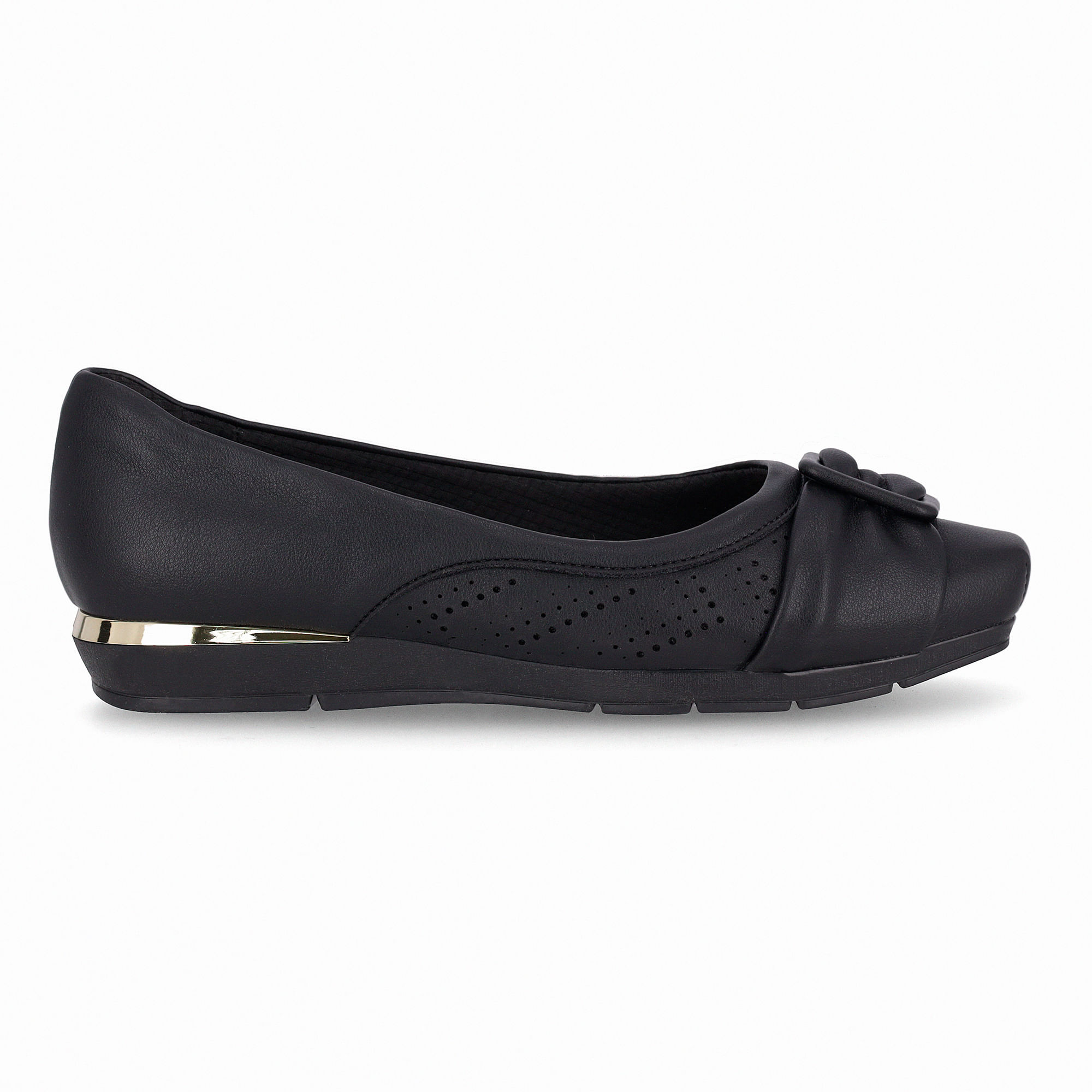 PICCADILLY MAXI - Sapatilha Fernanda Salto Baixo Preto