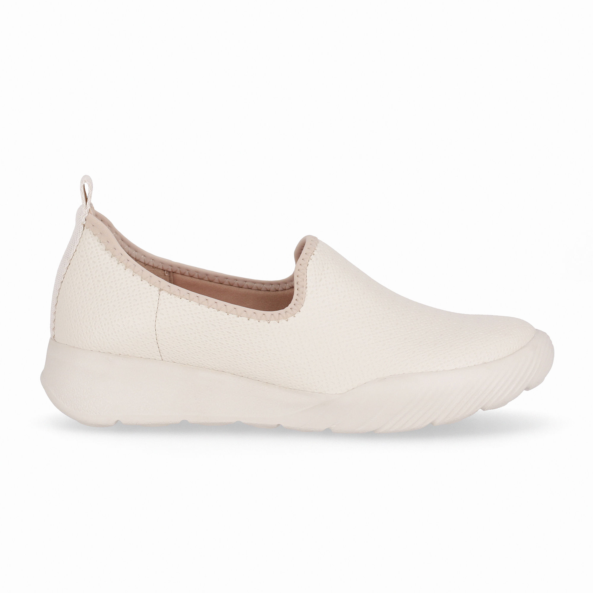 Tênis Fascite Médio Off White com Marfim