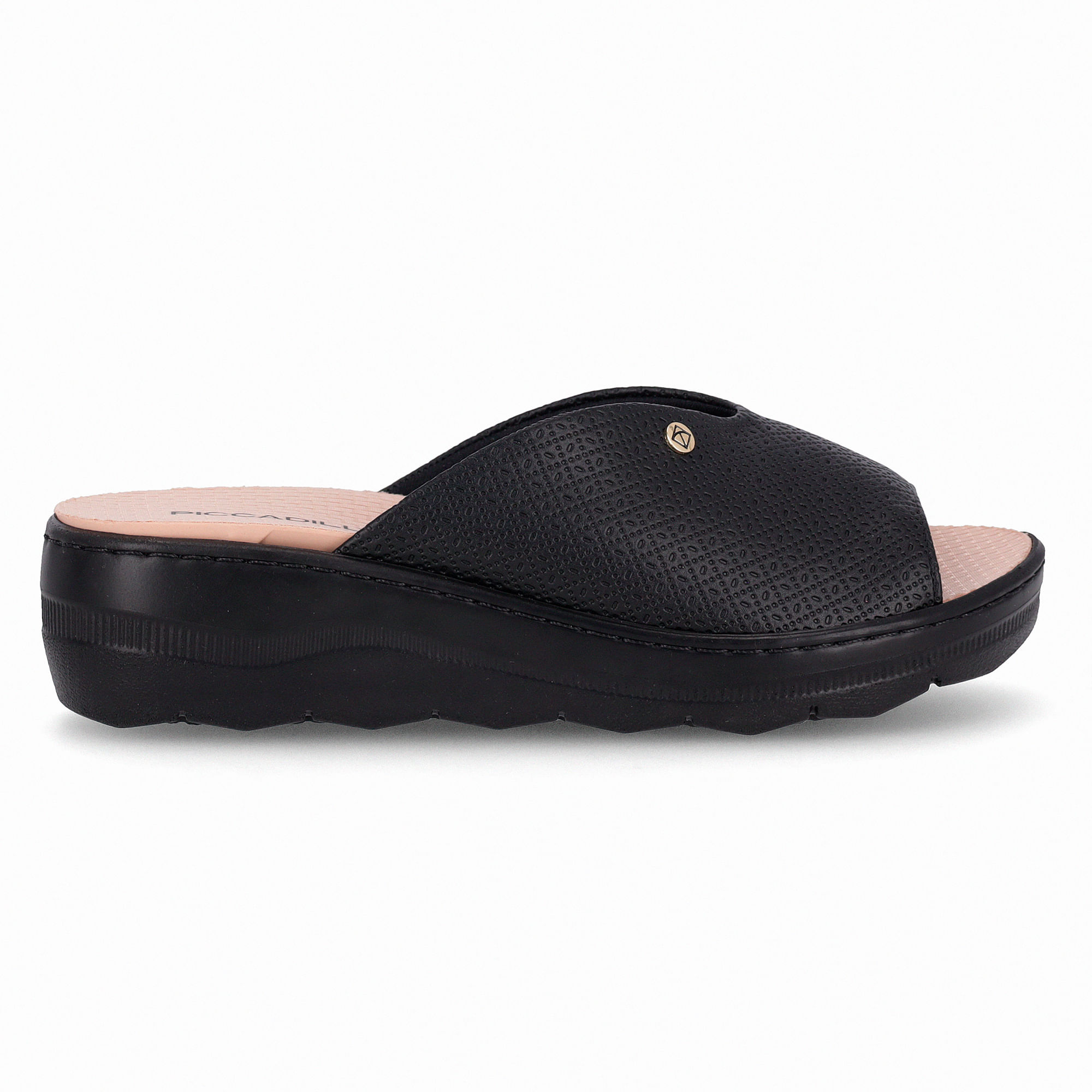 Tamanco Spa Anabela Médio Preto