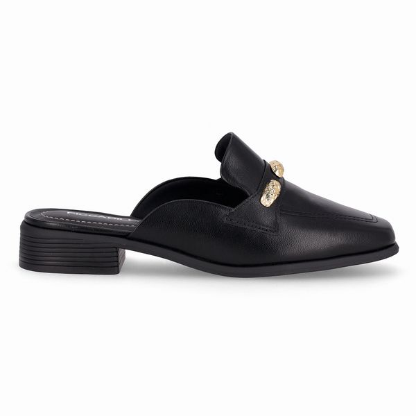 Mule Giovanna Salto Baixo Preto 36