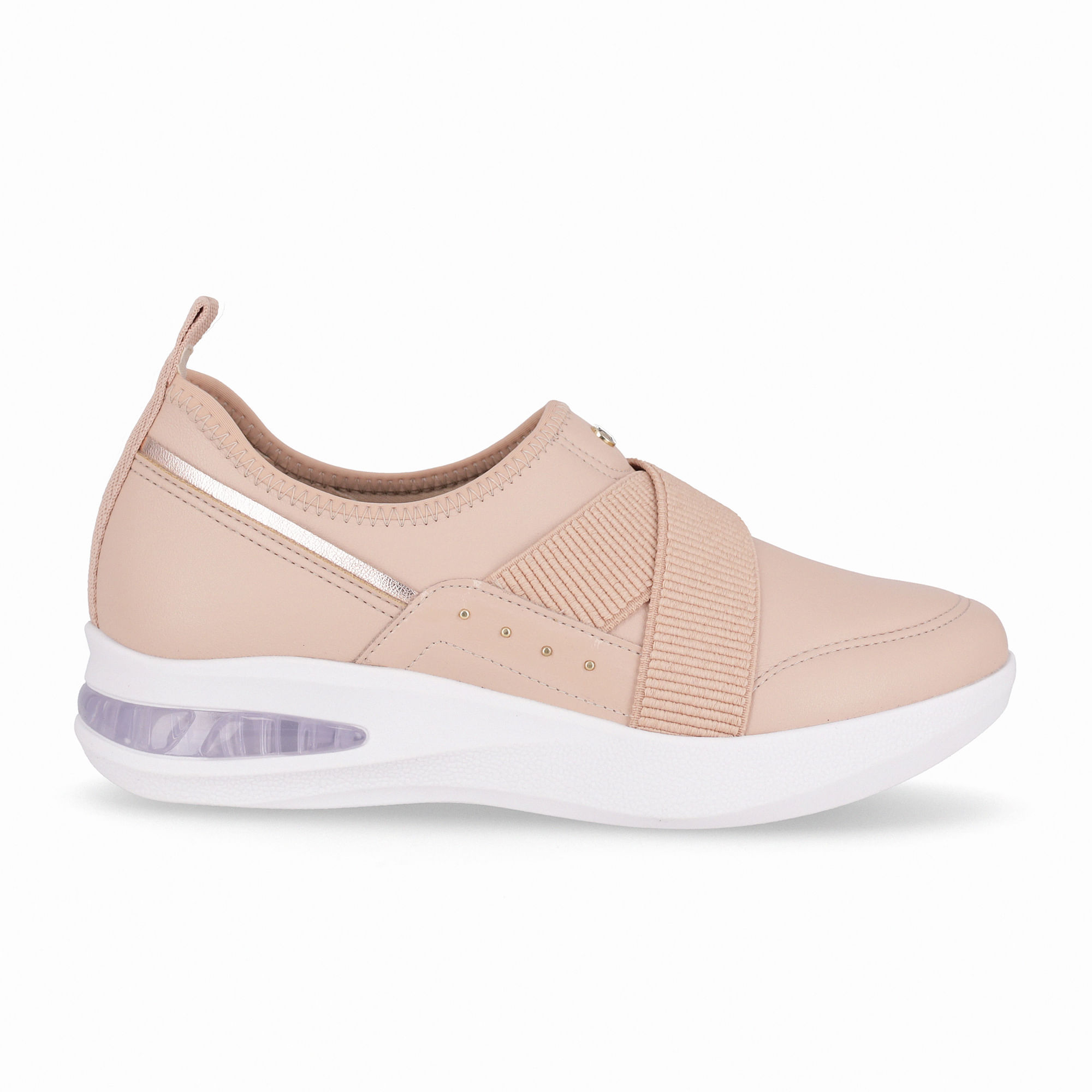 Tênis SoftStep Médio Rose com Ouro Rosado