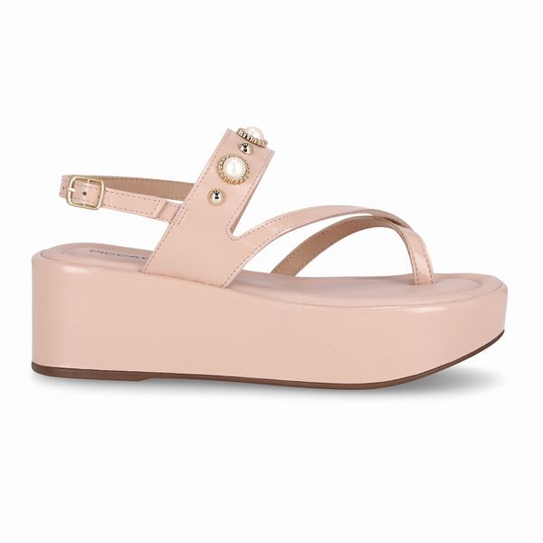 Sandália Leia Plataforma Médio Rose 37