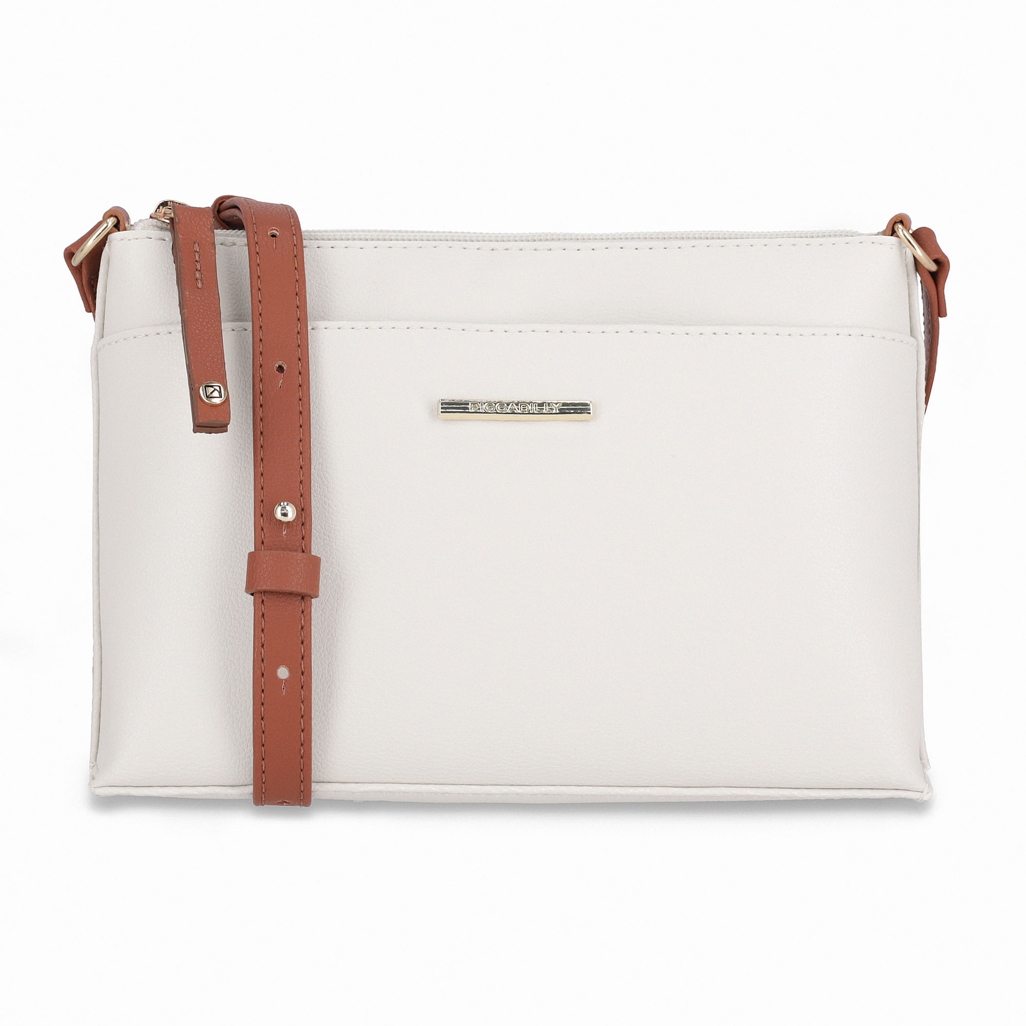 Bolsa Lili Crossbody Pequena Ocre com Brule