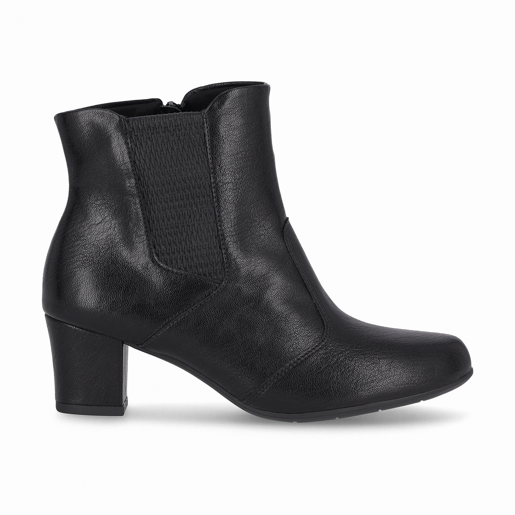 Bota Laura Cano Curto Salto Médio Preto