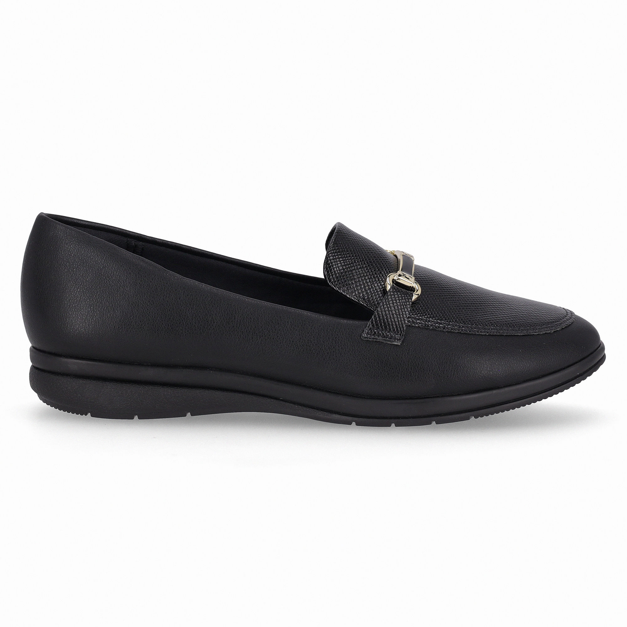 Loafer Sandy Salto Baixo Preto