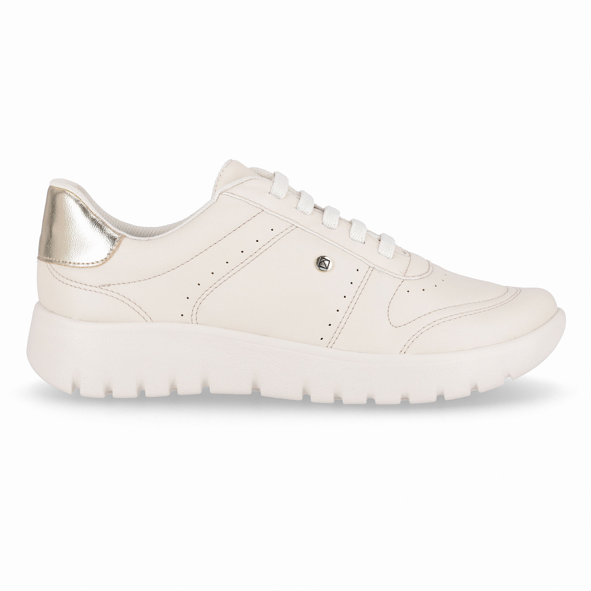 Tênis Fabi Off White com Ouro
