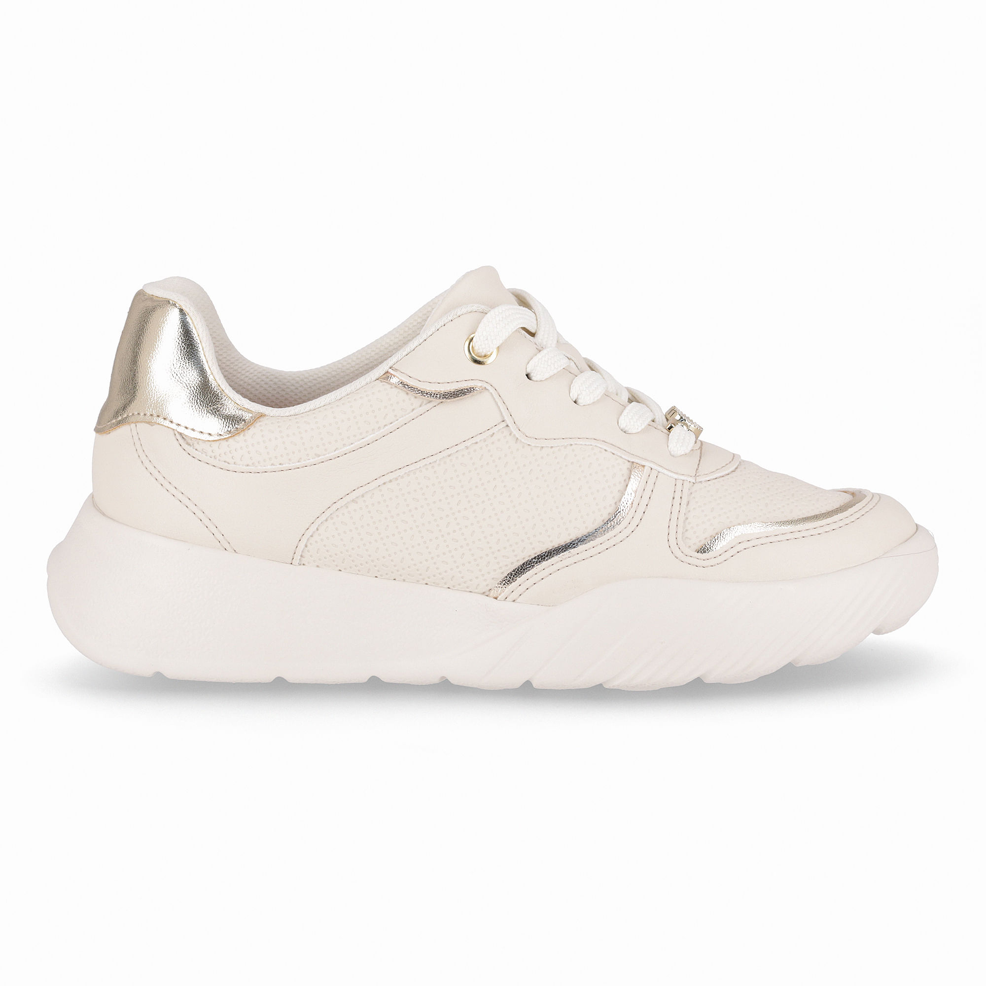 Tênis Fascite Off White com Ouro
