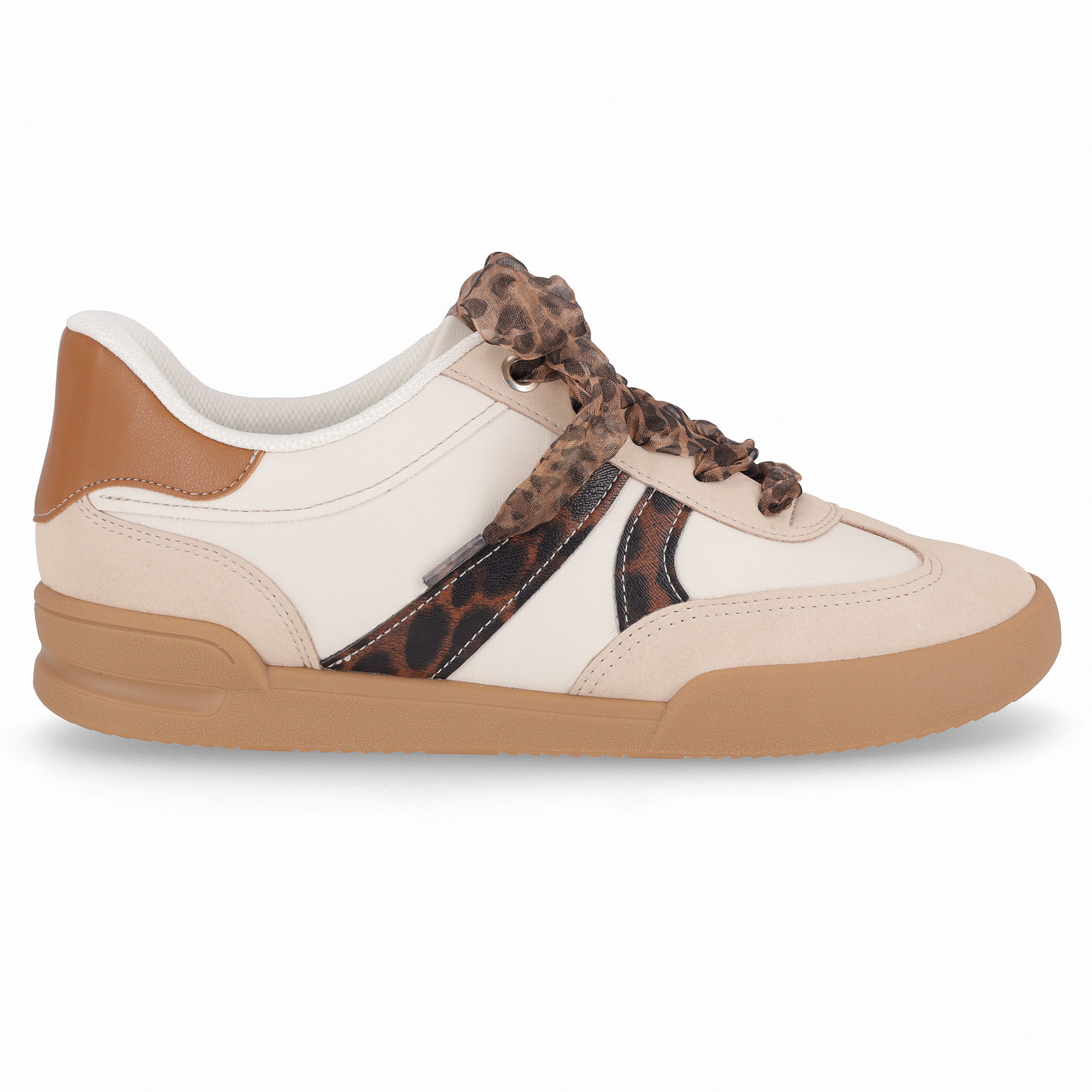 Tênis Caroline  Off White com Brule