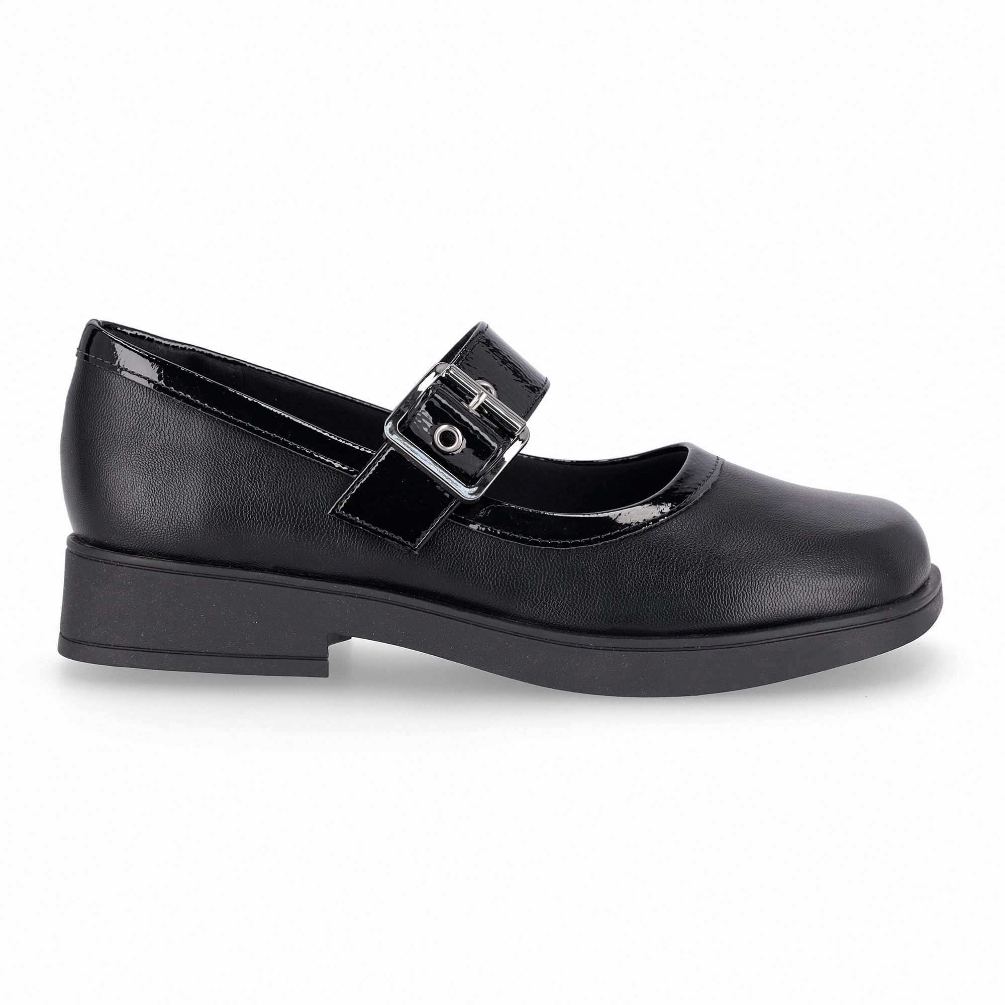 Sapato Boneca Francisca Salto Baixo Preto