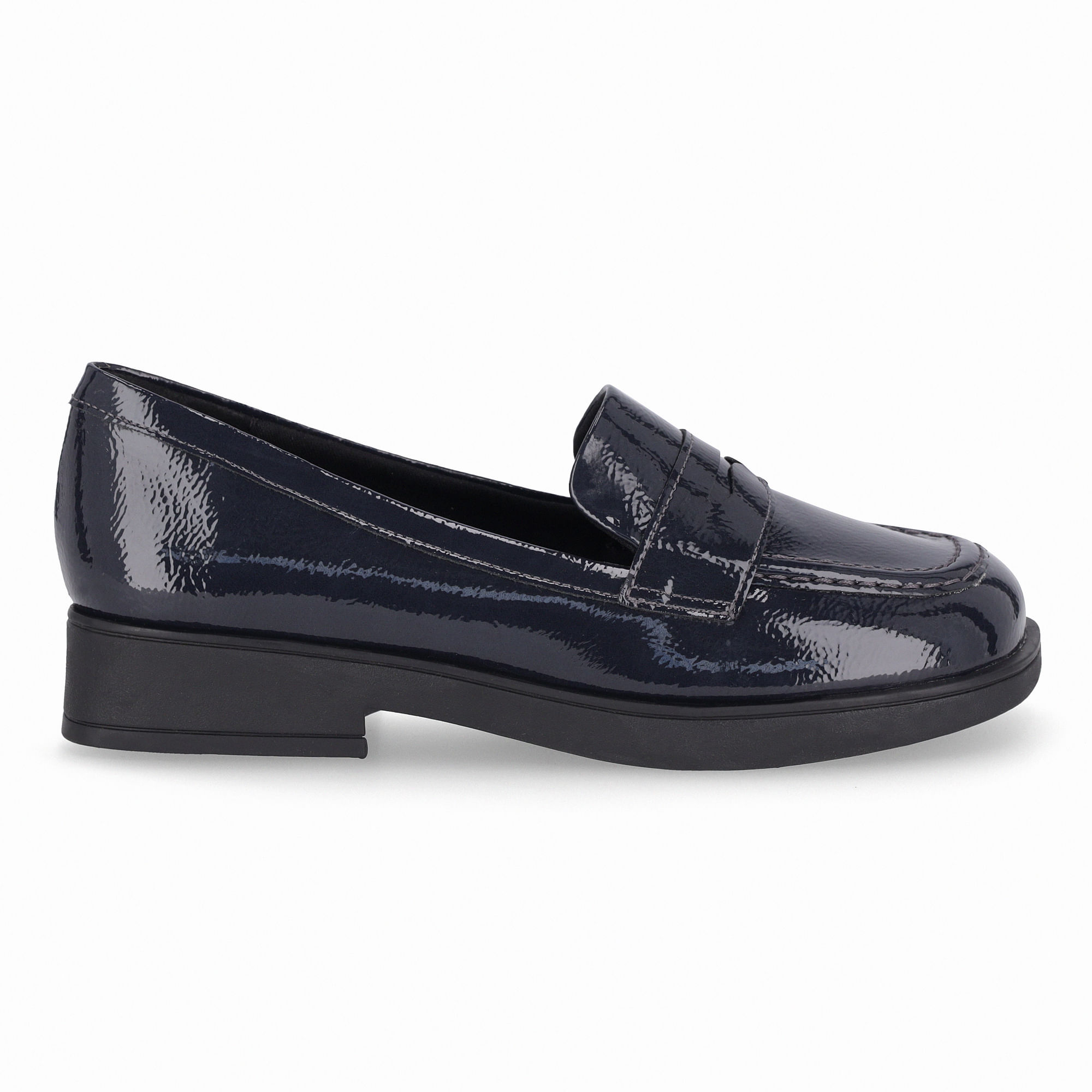 Loafer Francisca Salto Baixo Navy