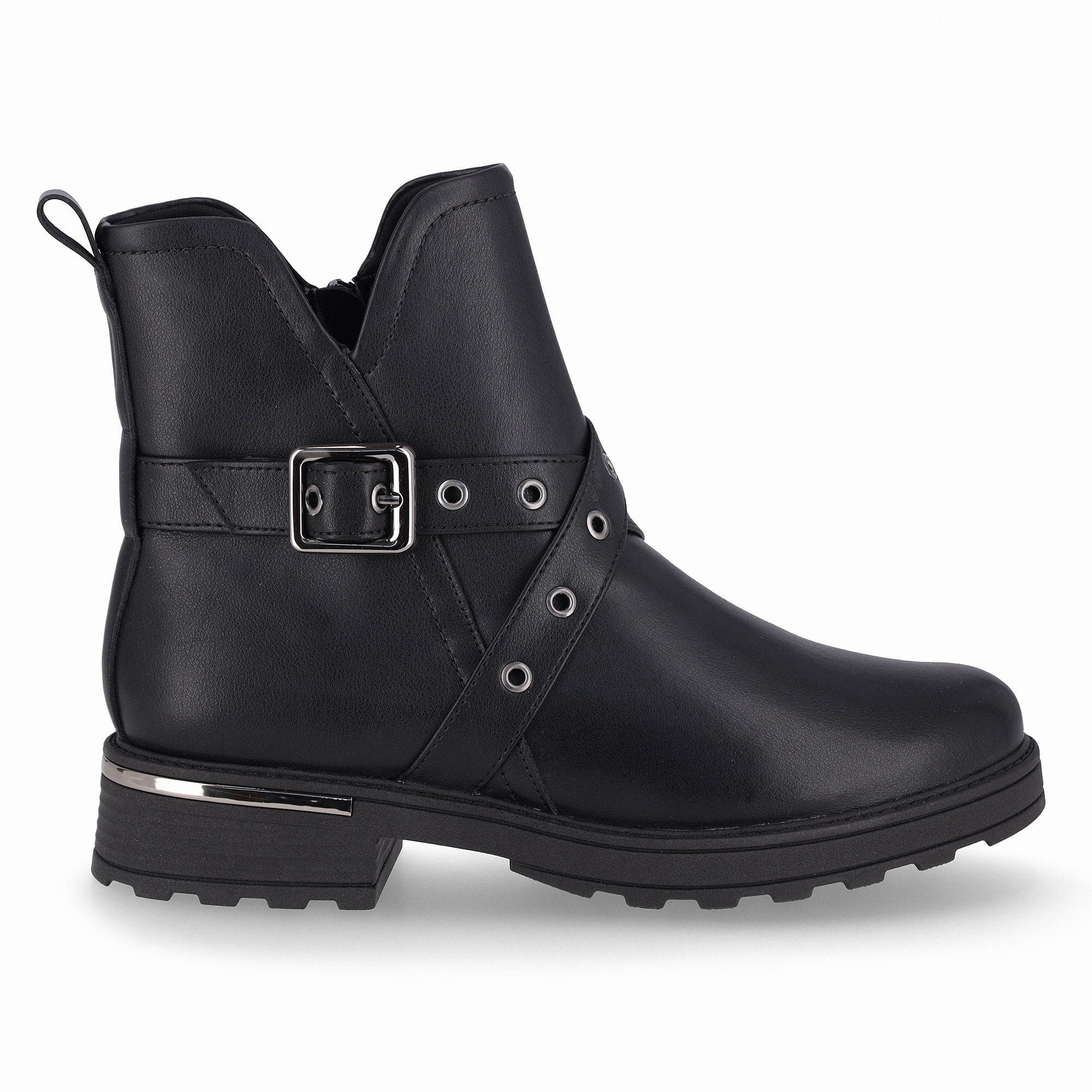 PICCADILLY MAXI - Bota Gisa Cano Curto Salto Médio Preto