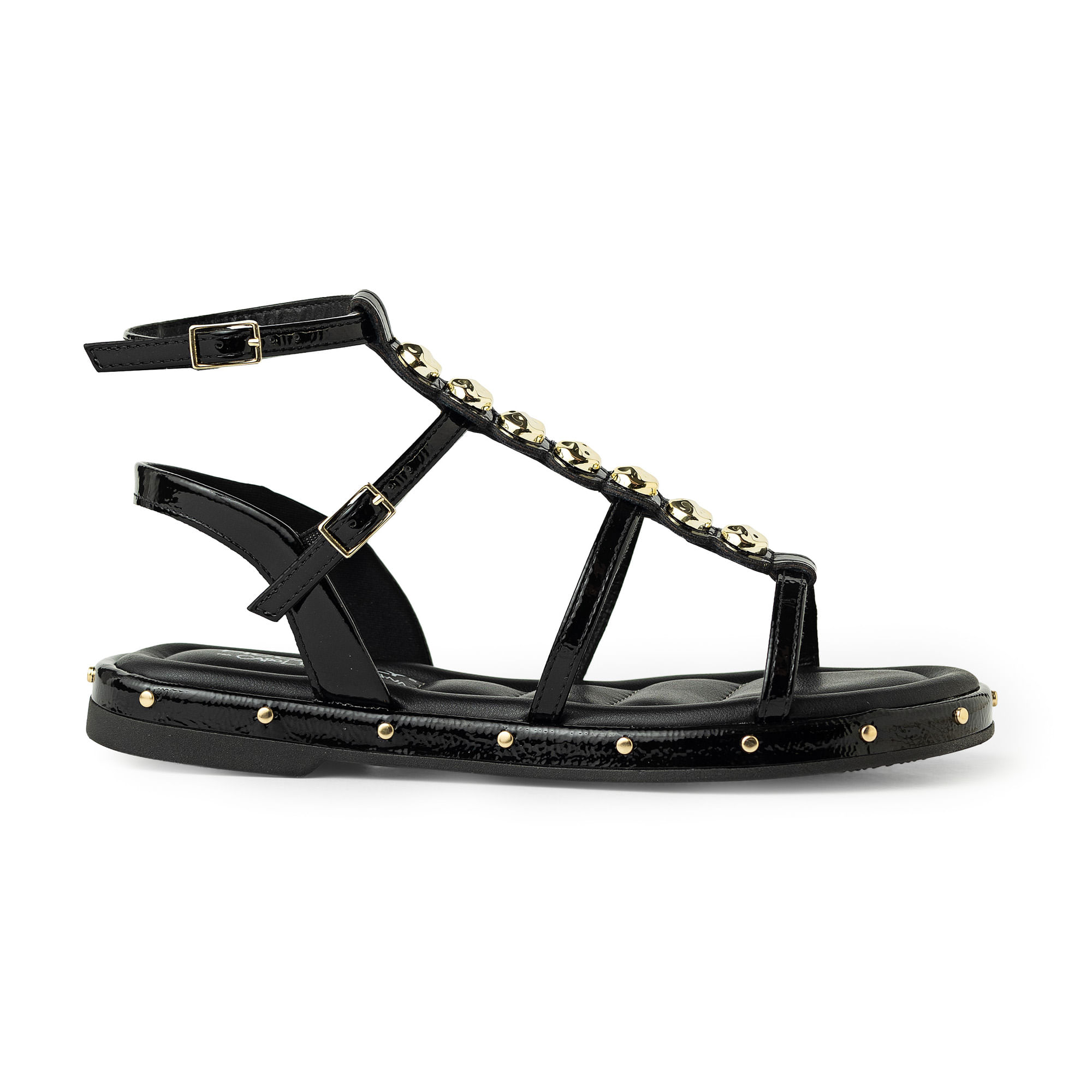 Rasteirinha Carol Dieckmmann Preto