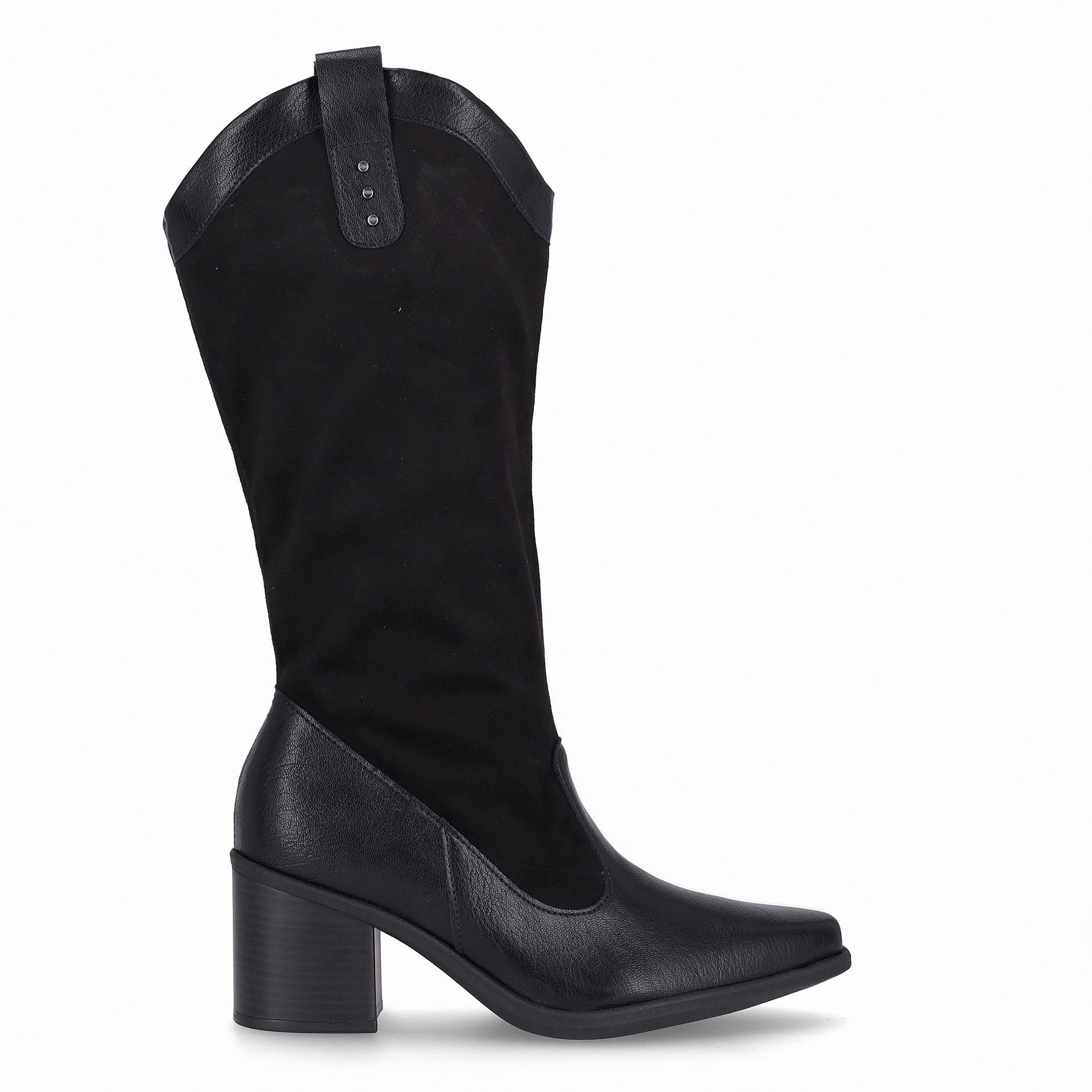 Bota Giordana Cano Longo Salto Médio Preto