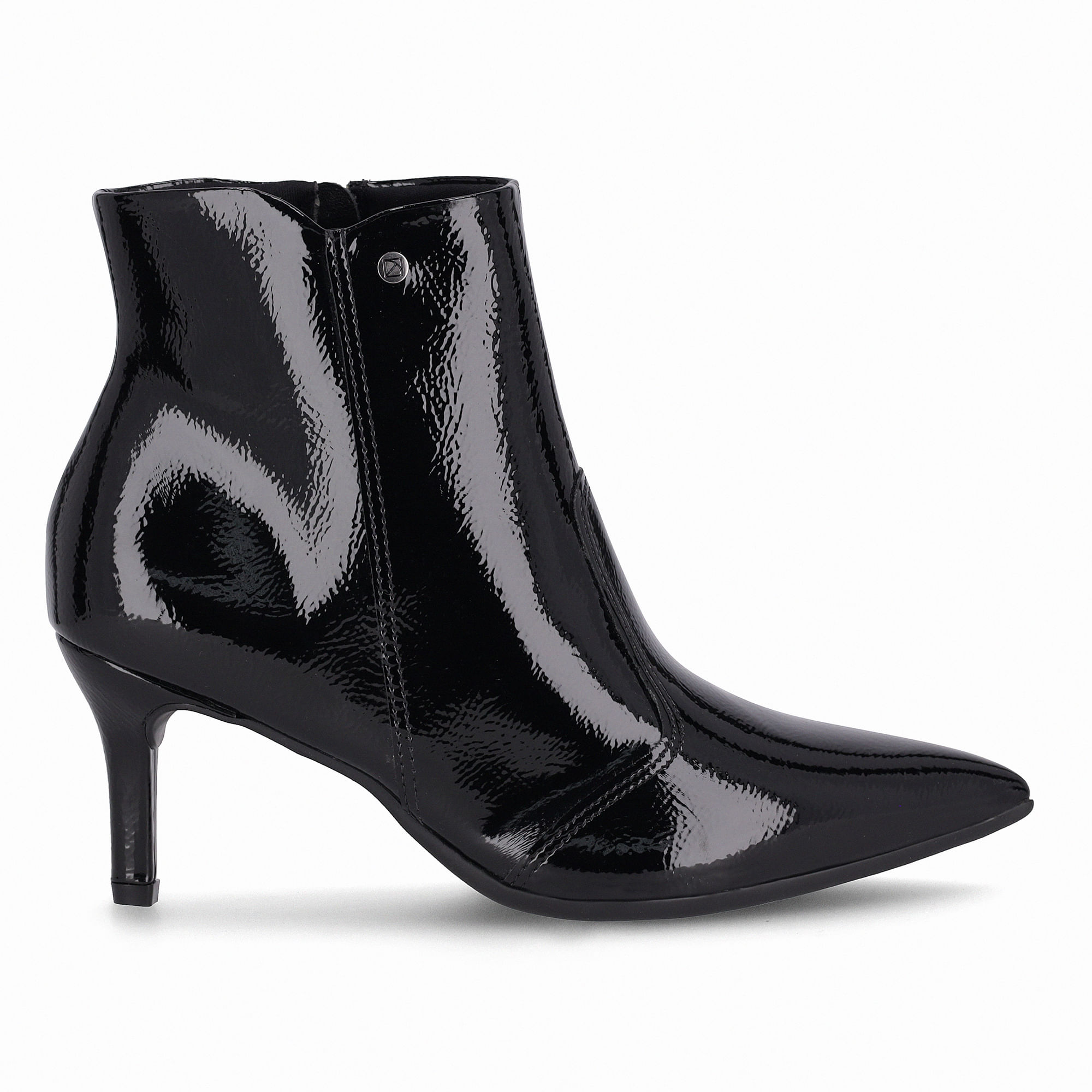 Bota Cano Curto Salto Alto Preto