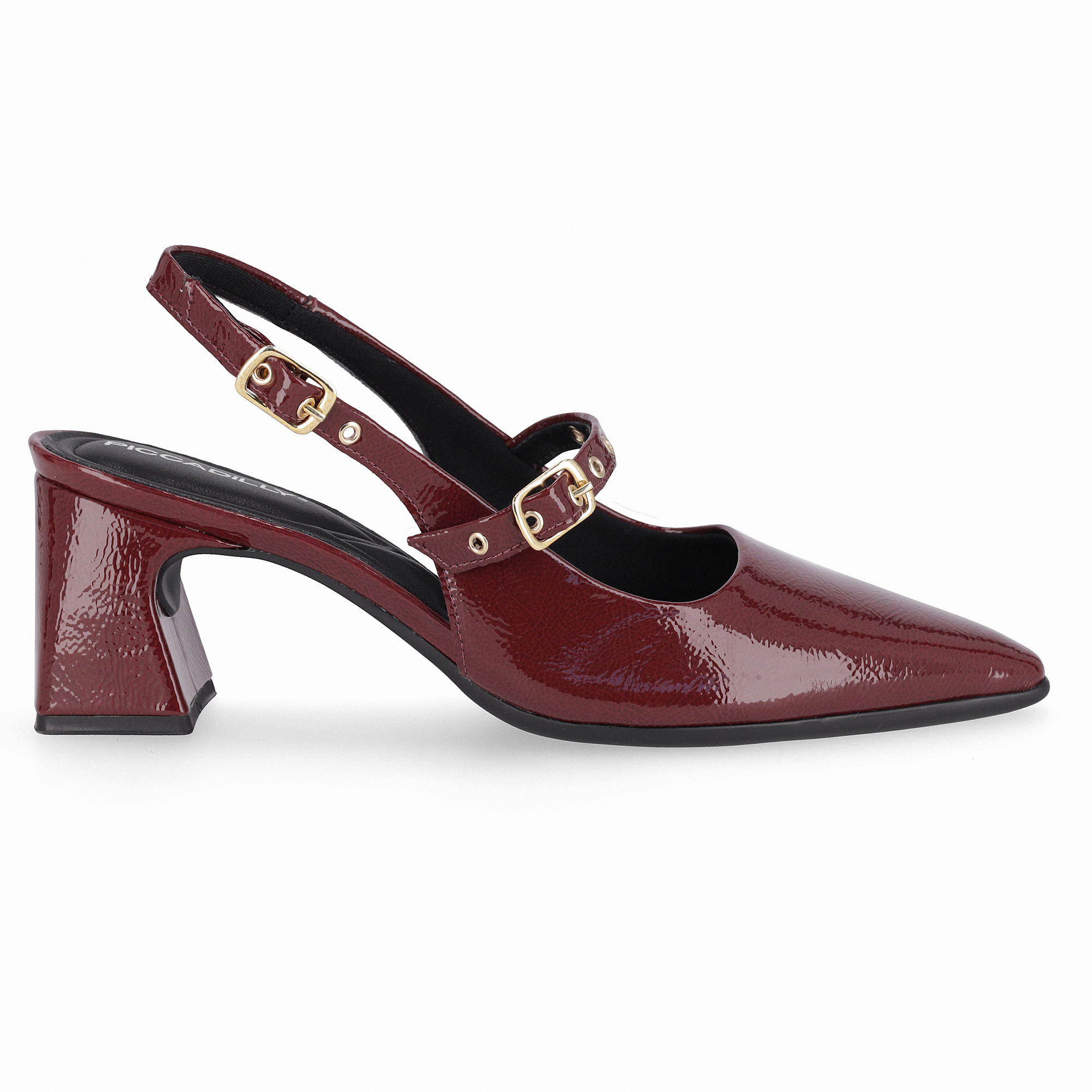 Slingback Irene Salto Alto Burgundy