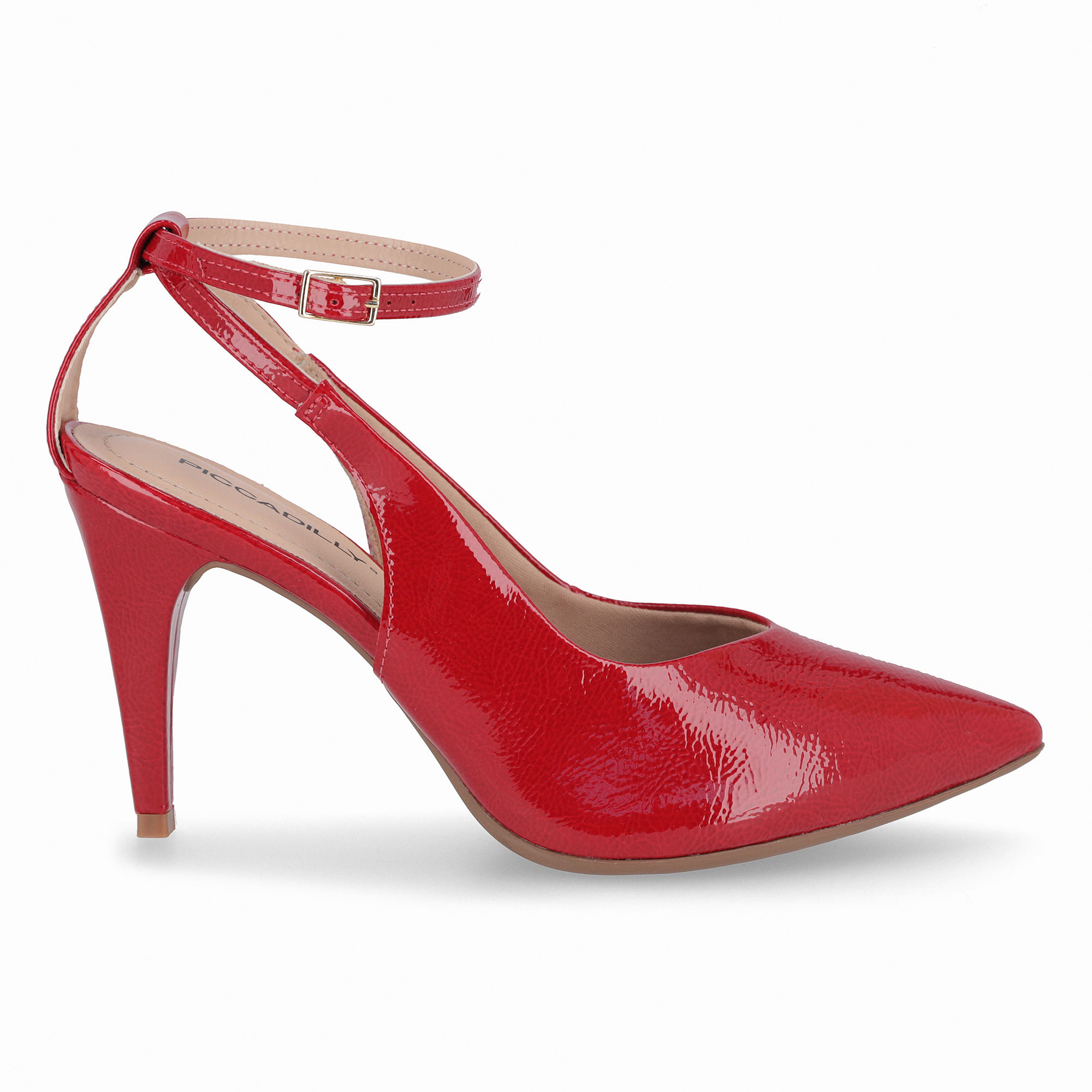 Slingback Silvana Salto Alto Carmim