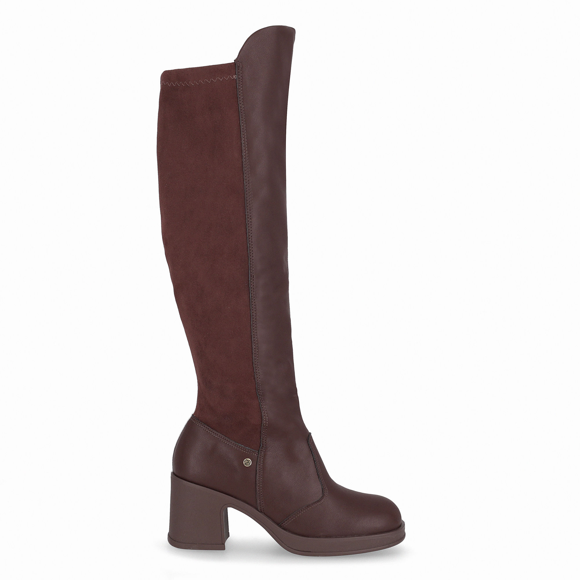 Bota Loiva Cano Longo Salto Médio Cacau