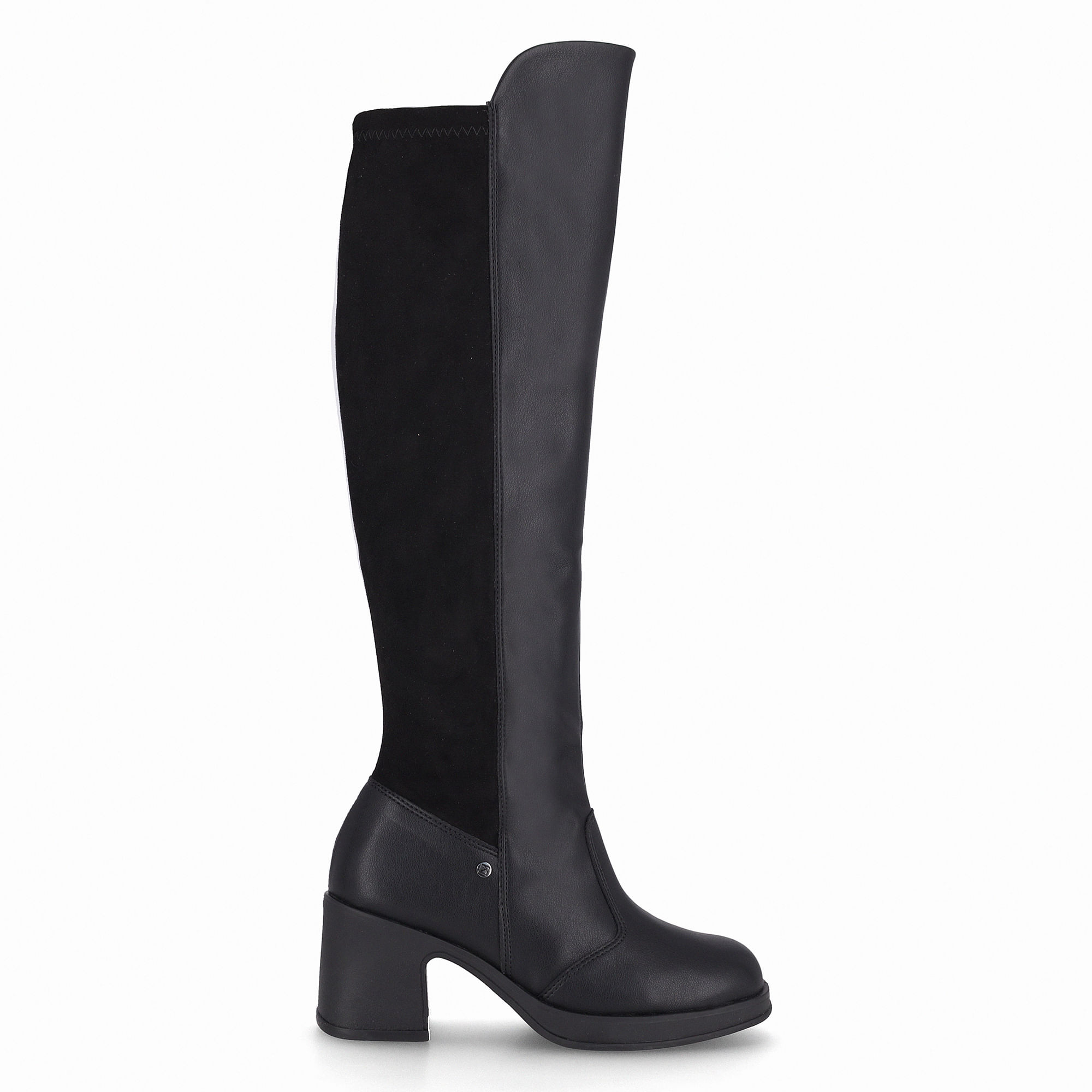 Bota Loiva Cano Longo Salto Médio Preto