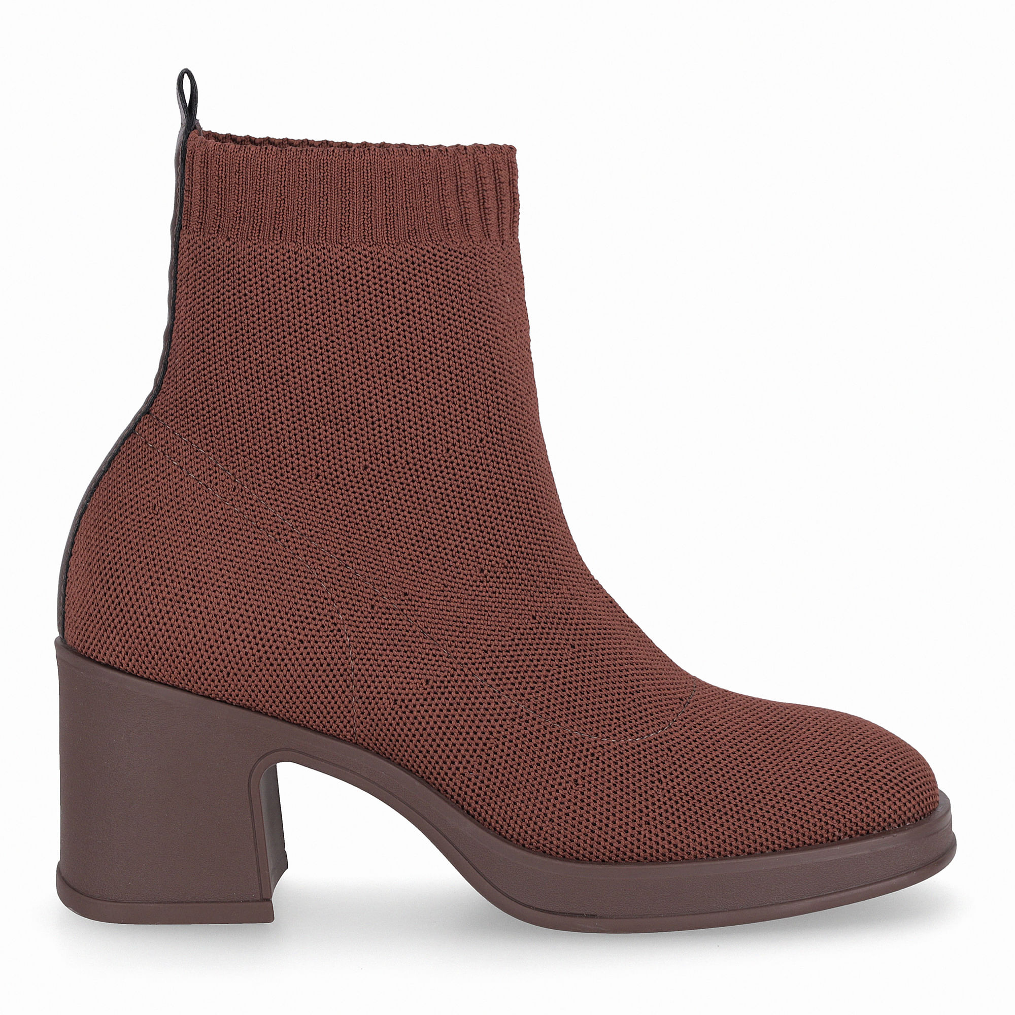 Bota Loiva Cano Curto Salto Médio Cacau