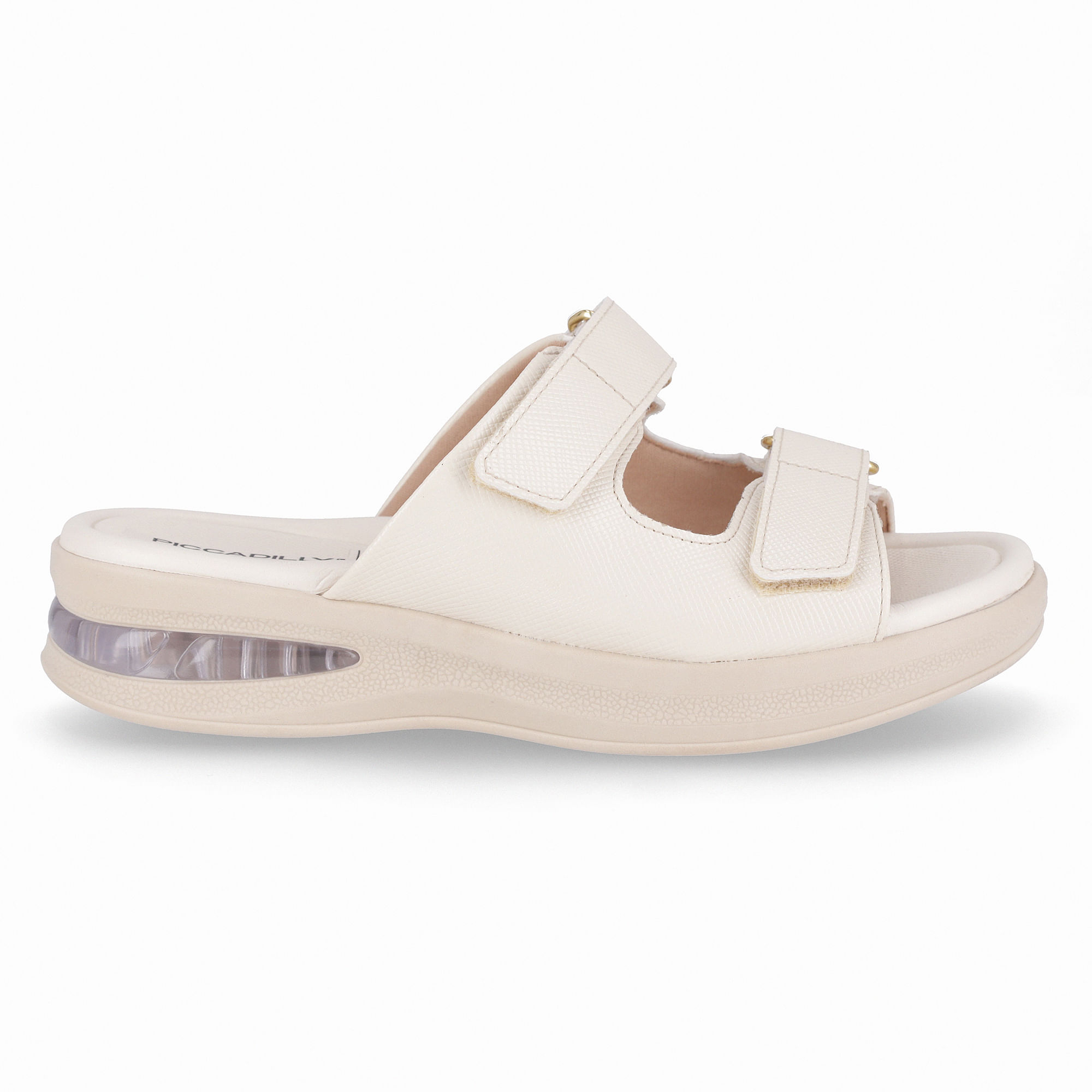 Tamanco SoftStep Anabela Médio Off White