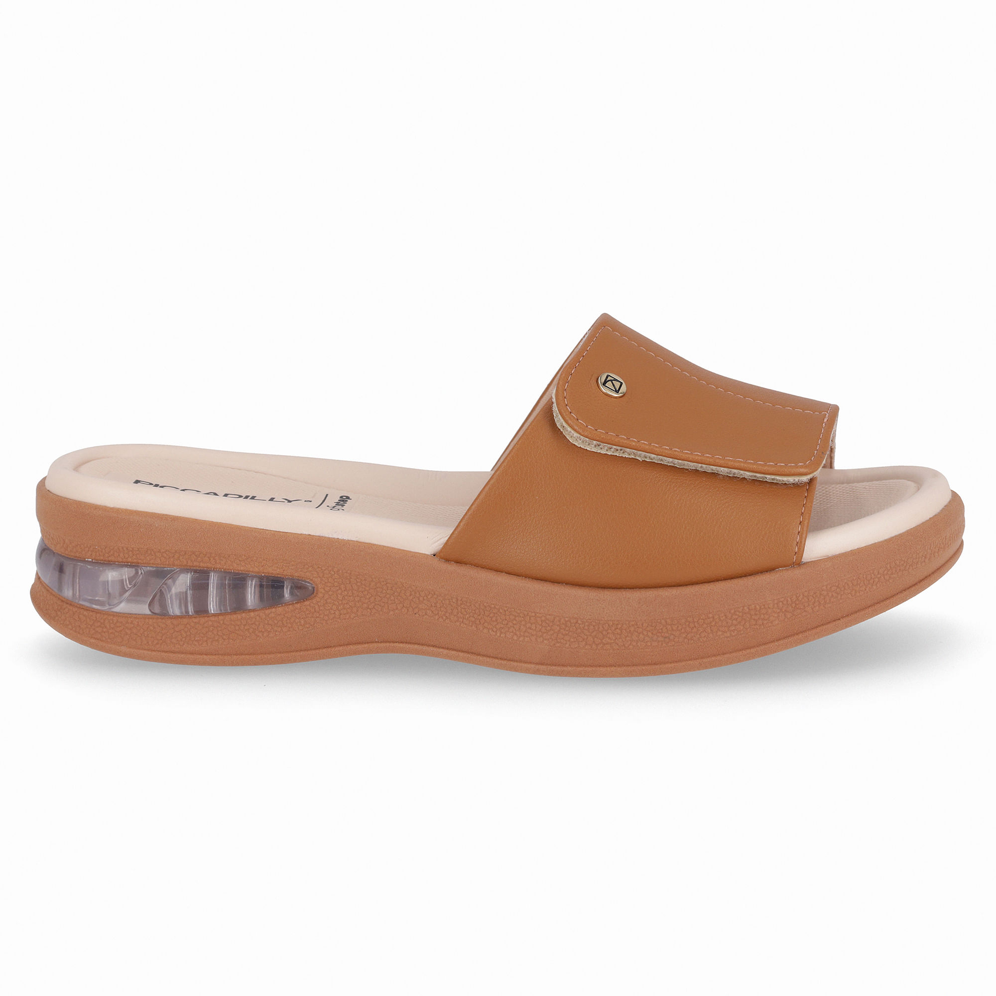 Tamanco SoftStep Anabela Médio Mascavo