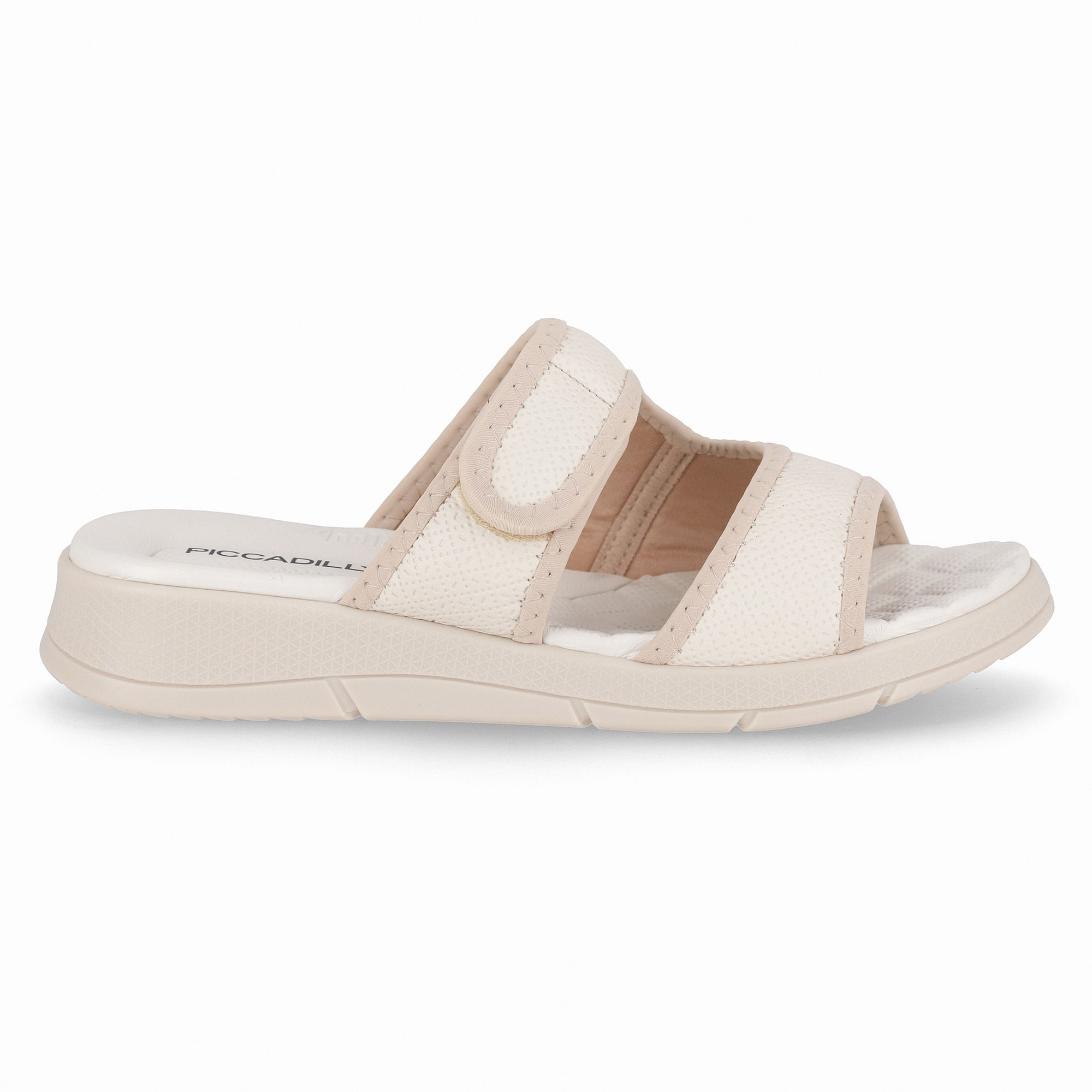Tamanco Esporão Anabela Médio Off White