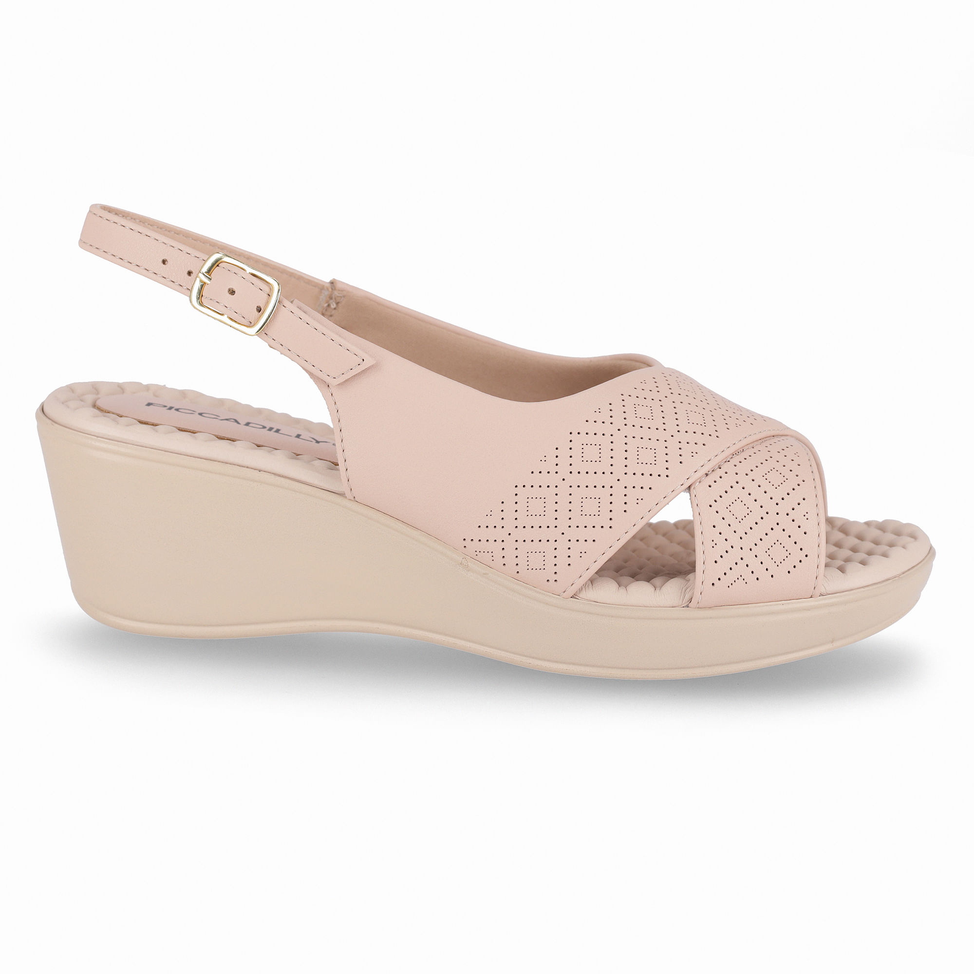 Slingback Cecilia Anabela Médio Rose