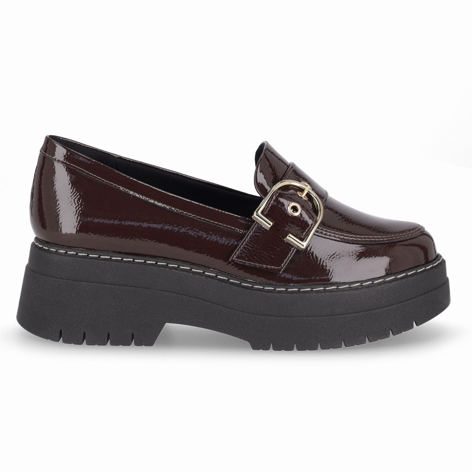 Loafer Fabiana Salto Médio Cacau