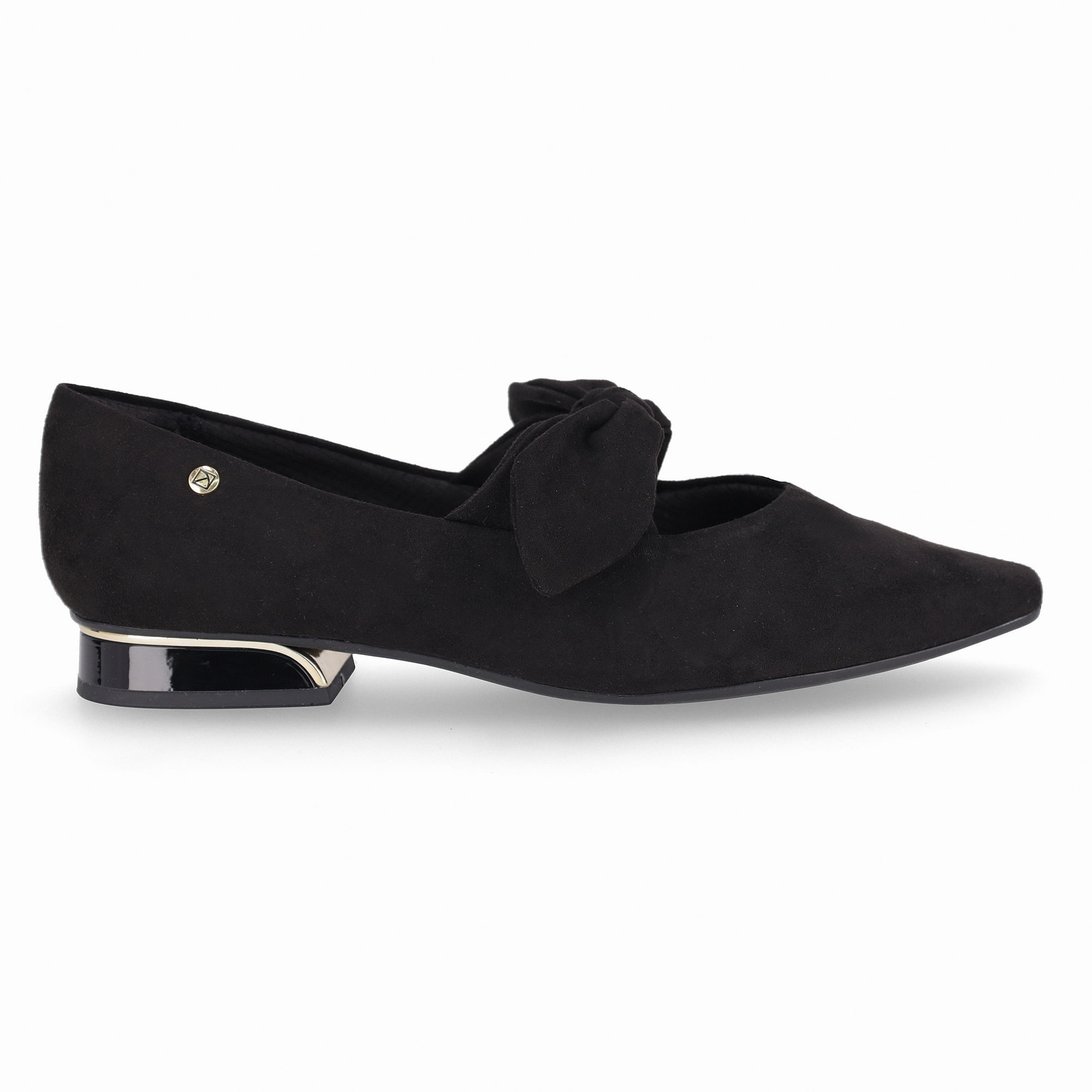 PICCADILLY MAXI - Sapato Silvia Salto Baixo Preto