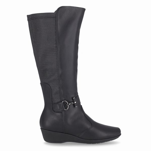Bota Ivone Cano Longo Anabela Médio Preto 36