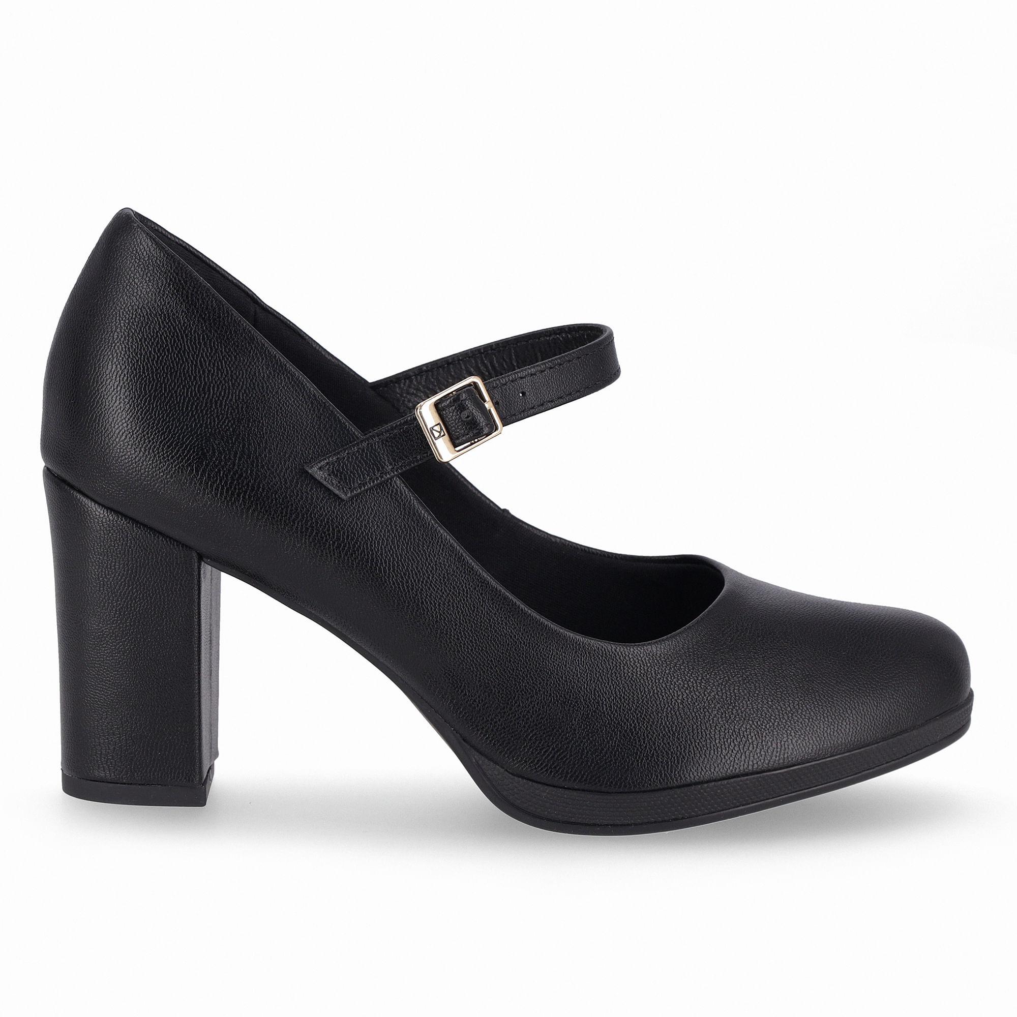 Scarpin Boneca Deise Salto Alto Preto