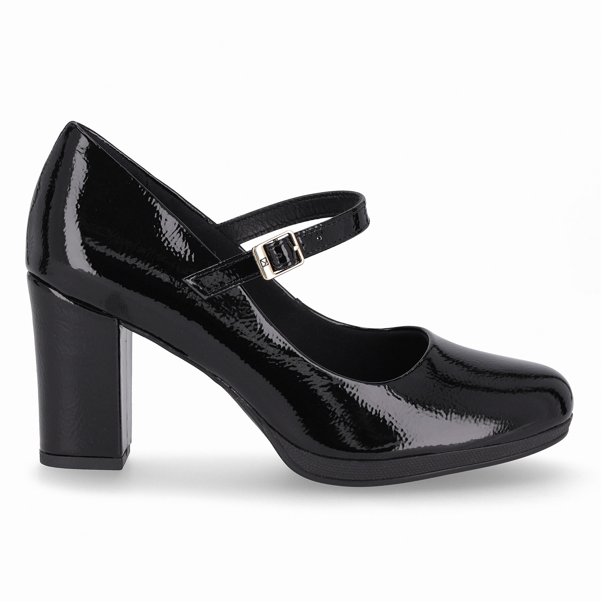 Scarpin Boneca Deise Salto Alto Preto