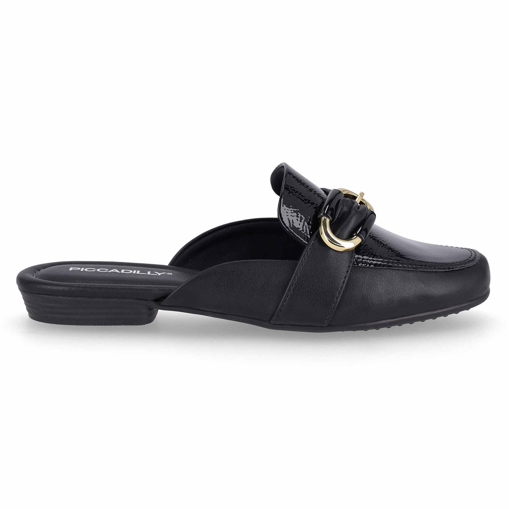 Mule Raquel Salto Baixo Preto
